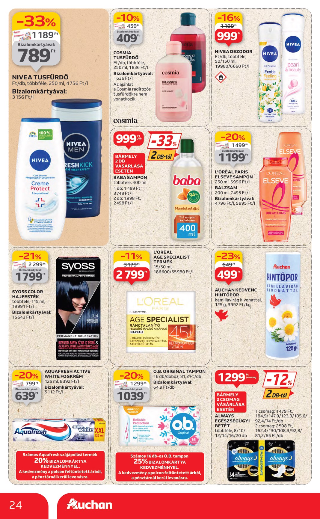 auchan - Auchan Hipermarket akciós újság, érvényes 06.19. - 06.25. - page: 24 auchan - Auchan Hipermarket akciós újság, érvényes 06.19. - 06.25. - page: 24