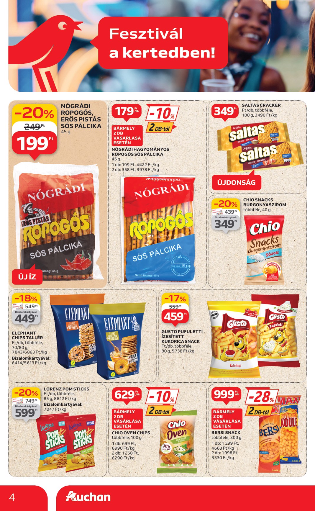 auchan - Auchan - Kerti parti ajánlataink akciós újság, érvényes 06.19. - 07.02. - page: 4