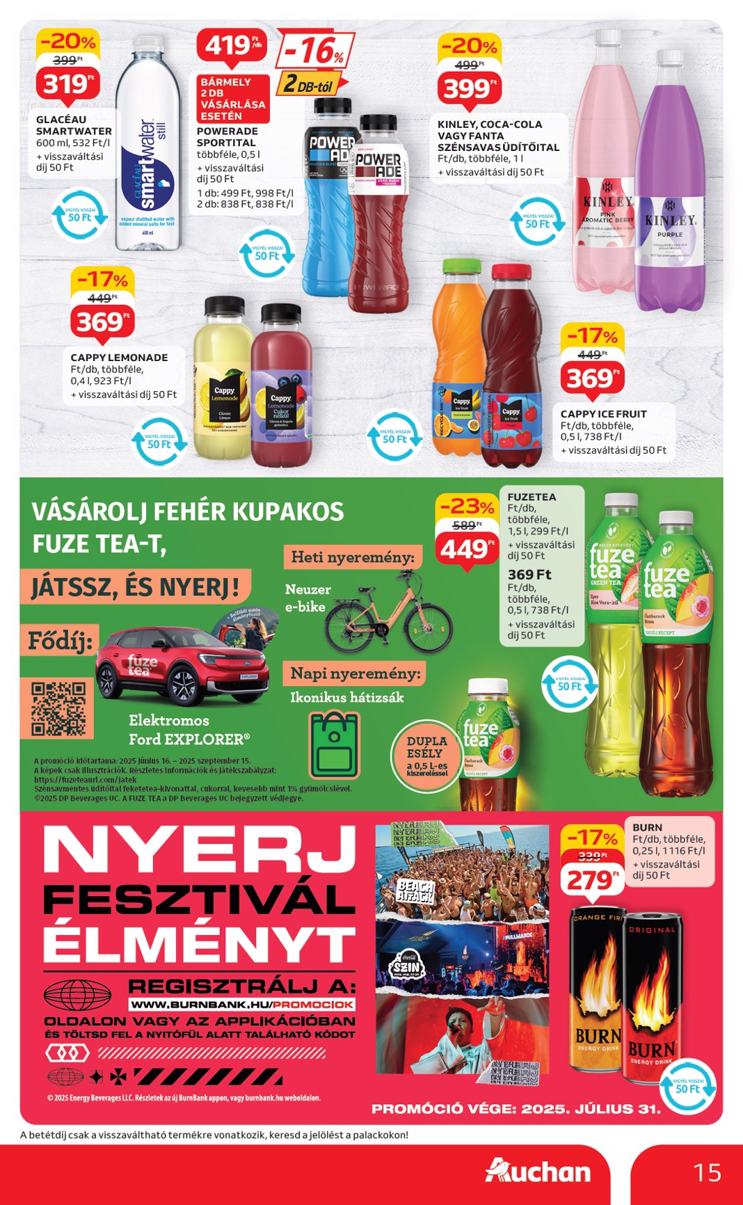 auchan - Auchan - Kerti parti ajánlataink akciós újság, érvényes 06.19. - 07.02. - page: 15