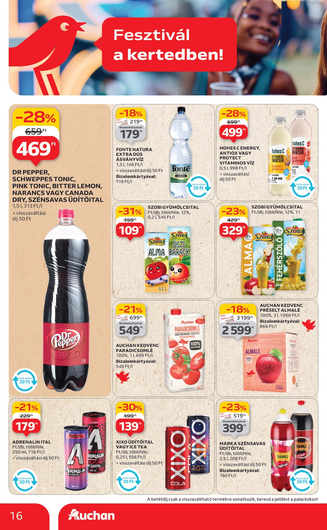 auchan - Auchan - Kerti parti ajánlataink akciós újság, érvényes 06.19. - 07.02. - page: 16
