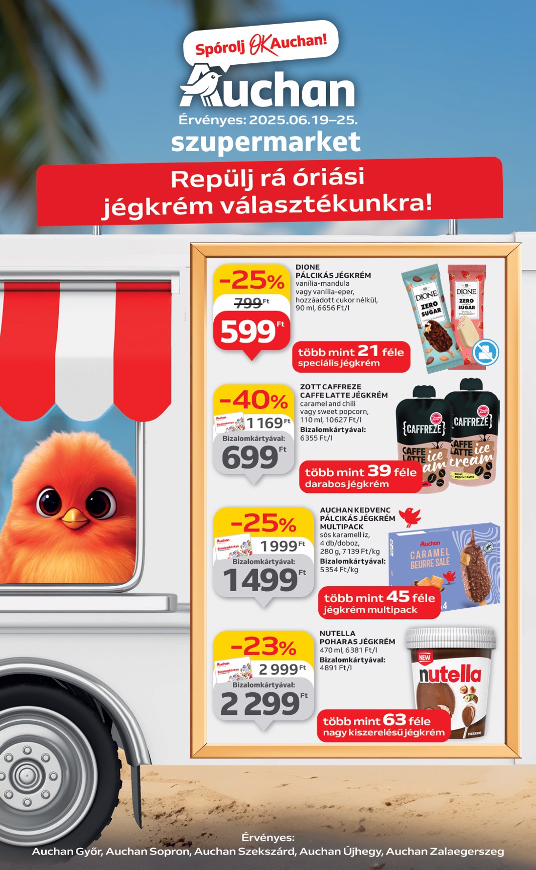 auchan - Auchan szupermarket akciós újság, érvényes 06.19. - 06.25.
