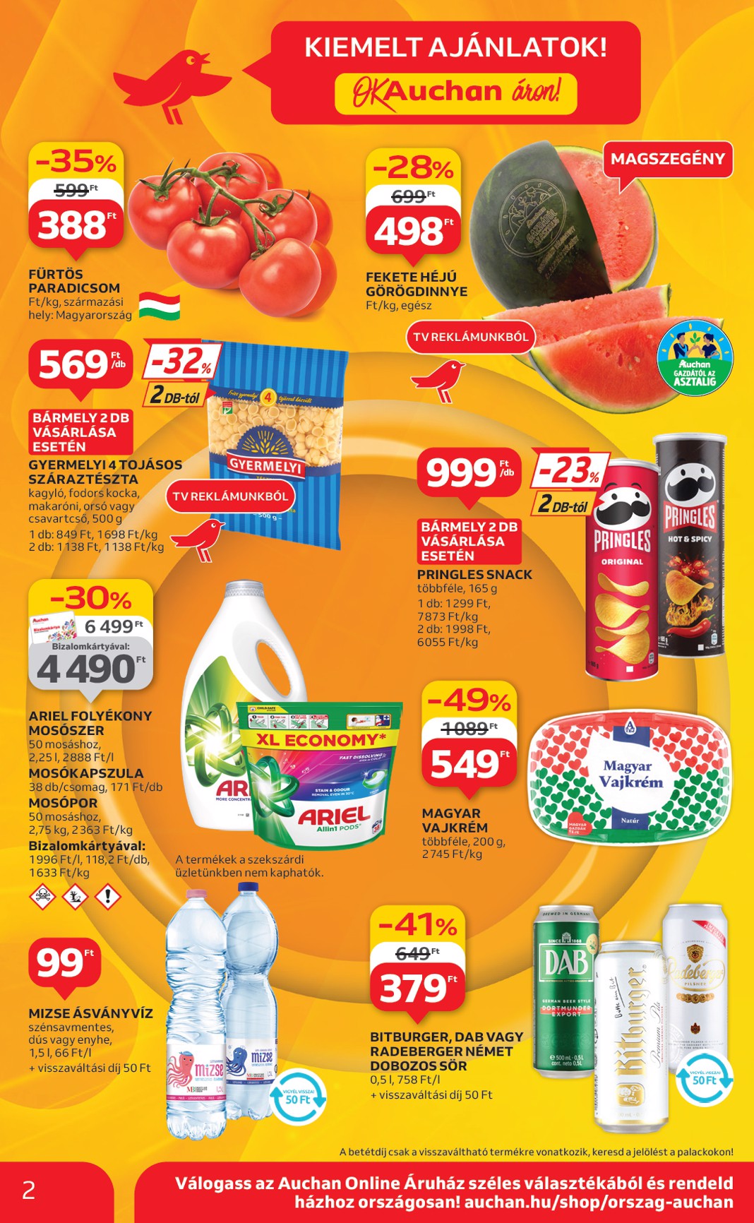 auchan - Auchan szupermarket akciós újság, érvényes 06.19. - 06.25. - page: 2