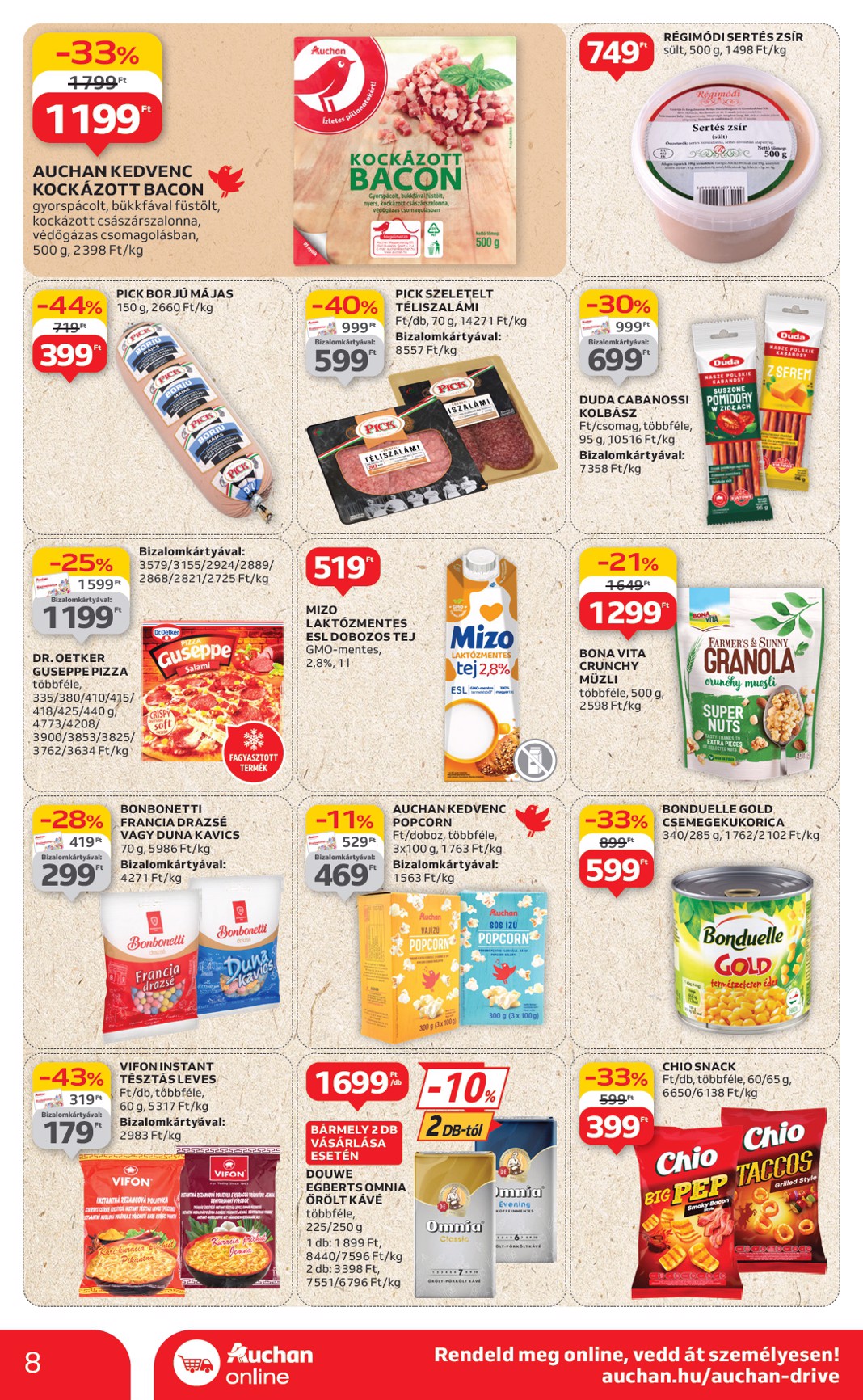 auchan - Auchan szupermarket akciós újság, érvényes 06.19. - 06.25. - page: 8