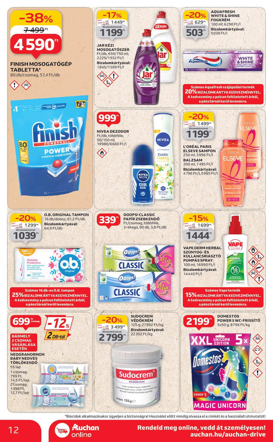 auchan - Auchan szupermarket akciós újság, érvényes 06.19. - 06.25. - page: 12