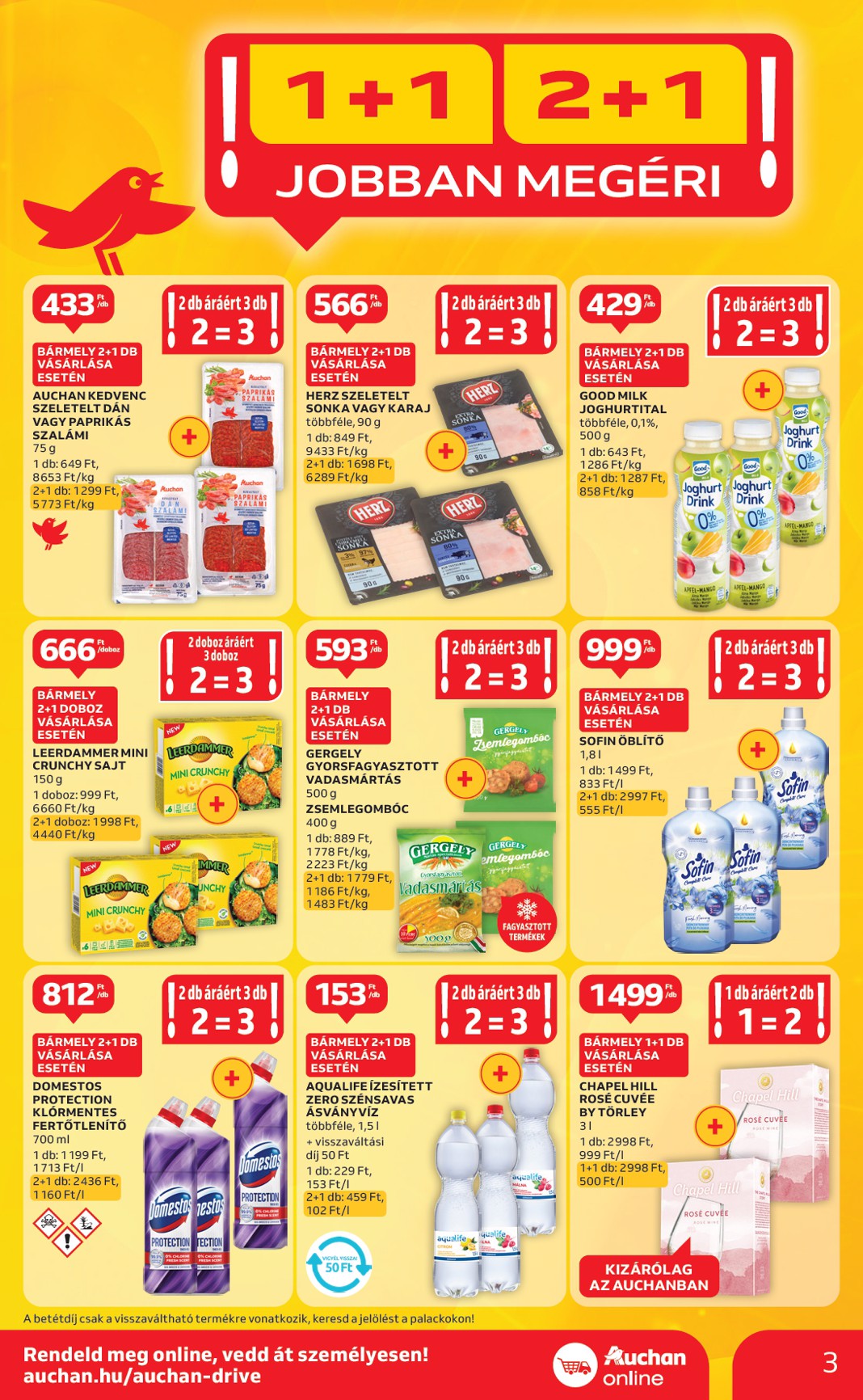 auchan - Auchan szupermarket akciós újság, érvényes 06.19. - 06.25. - page: 3