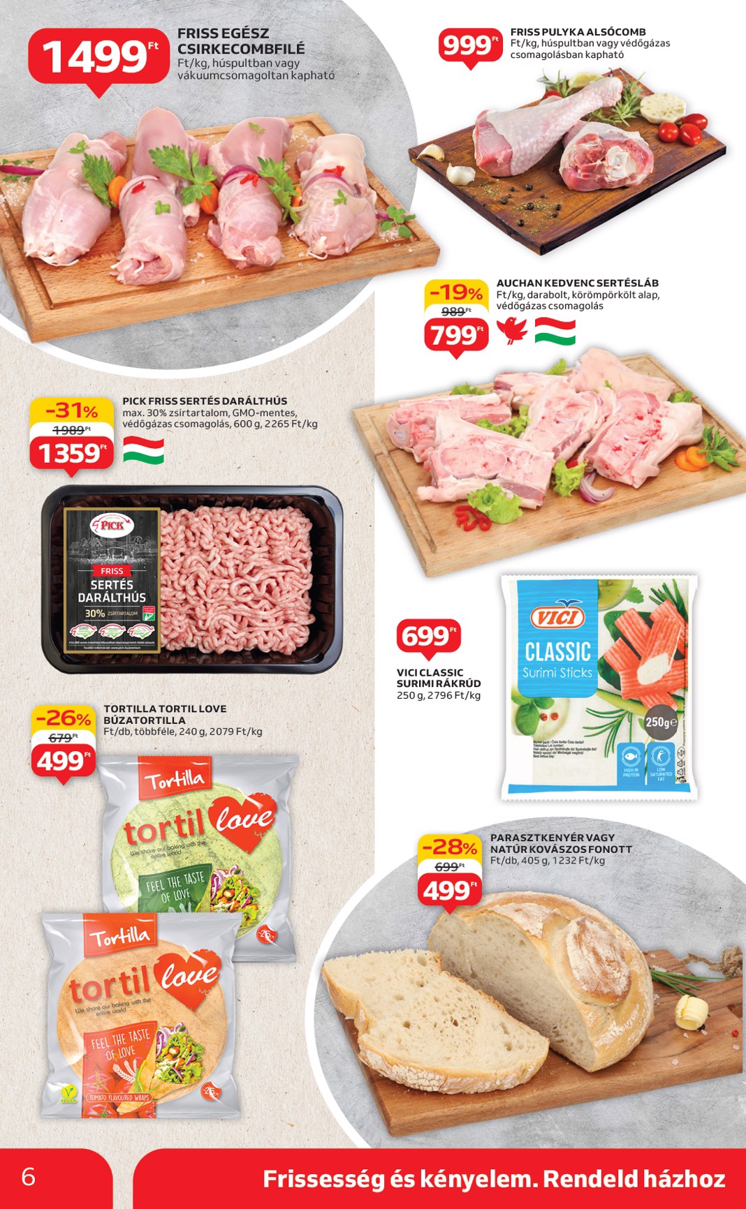 auchan - Auchan szupermarket akciós újság, érvényes 06.19. - 06.25. - page: 6