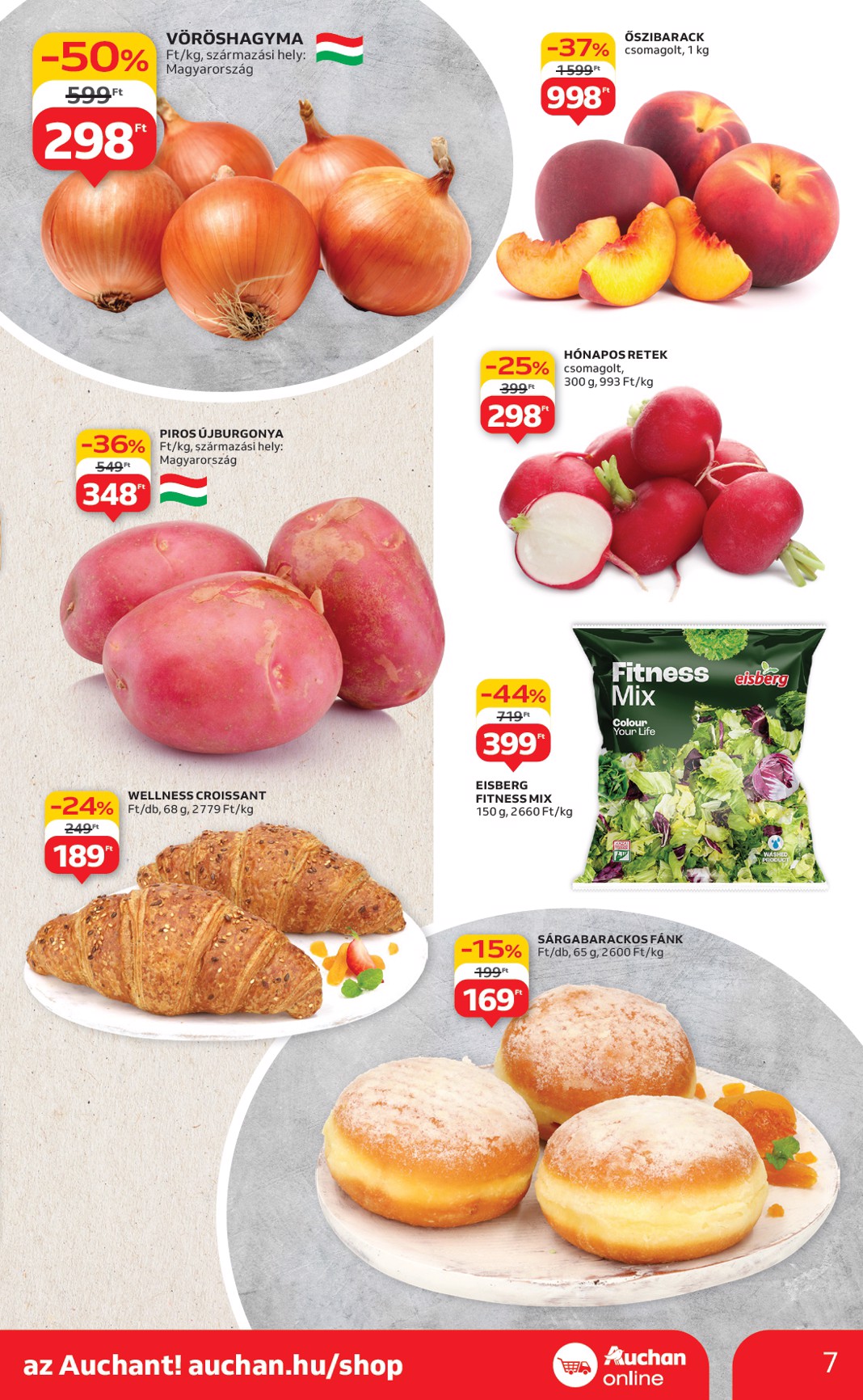 auchan - Auchan szupermarket akciós újság, érvényes 06.19. - 06.25. - page: 7