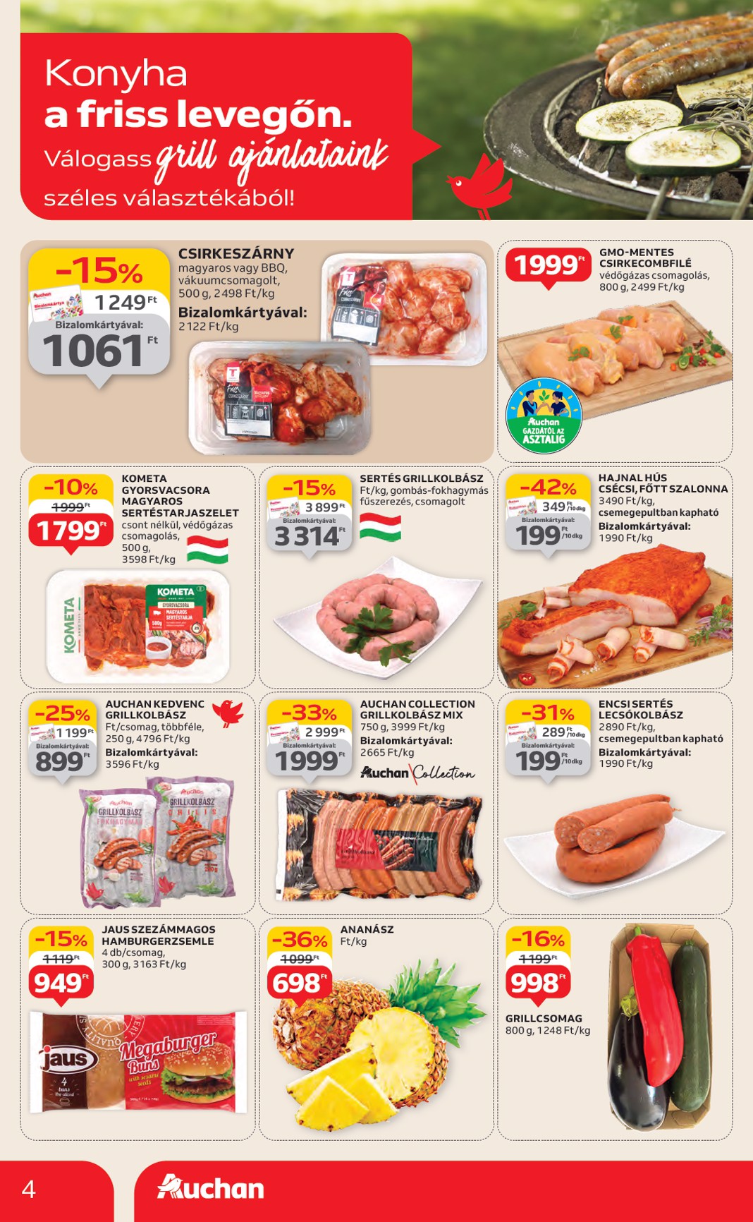 auchan - Auchan - Hipermarket akciós újság, érvényes 06.26. - 07.02. - page: 4 auchan - Auchan - Hipermarket akciós újság, érvényes 06.26. - 07.02. - page: 4