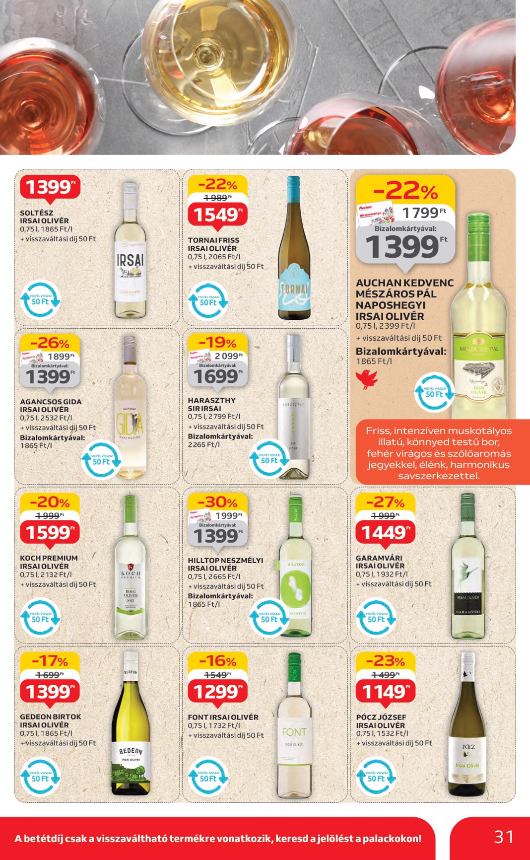auchan - Auchan - Hipermarket akciós újság, érvényes 06.26. - 07.02. - page: 31 auchan - Auchan - Hipermarket akciós újság, érvényes 06.26. - 07.02. - page: 31