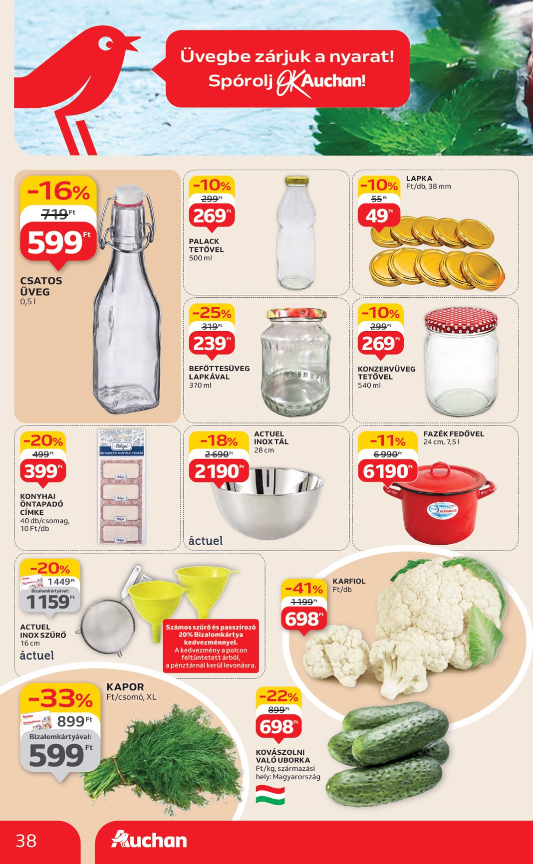 auchan - Auchan - Hipermarket akciós újság, érvényes 06.26. - 07.02. - page: 38 auchan - Auchan - Hipermarket akciós újság, érvényes 06.26. - 07.02. - page: 38