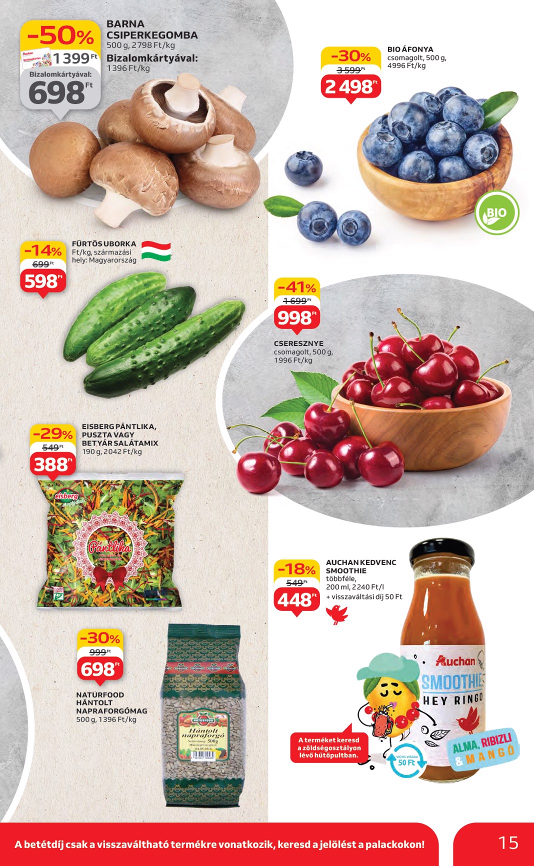 auchan - Auchan - Hipermarket akciós újság, érvényes 06.26. - 07.02. - page: 15 auchan - Auchan - Hipermarket akciós újság, érvényes 06.26. - 07.02. - page: 15