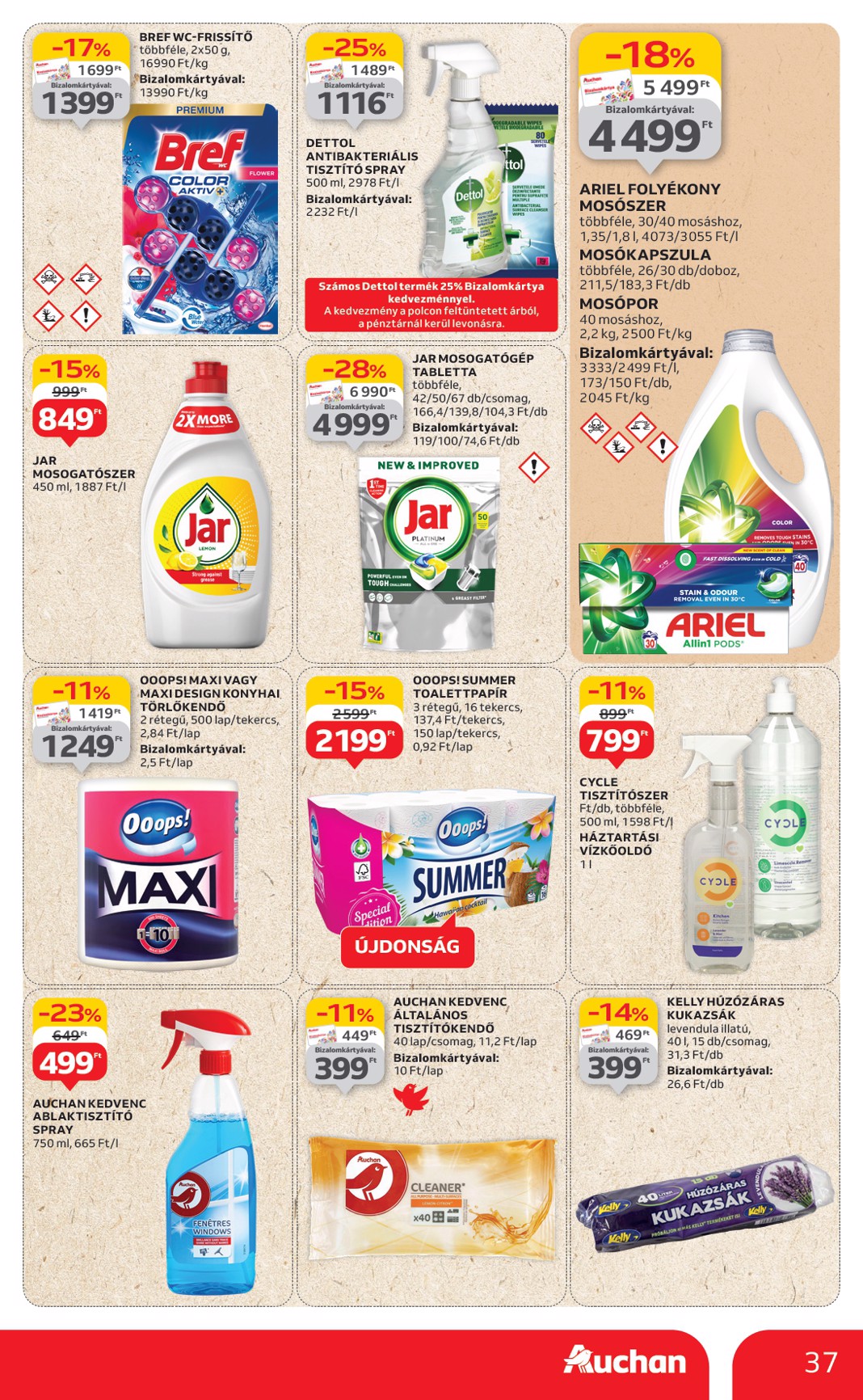 auchan - Auchan - Hipermarket akciós újság, érvényes 06.26. - 07.02. - page: 37 auchan - Auchan - Hipermarket akciós újság, érvényes 06.26. - 07.02. - page: 37