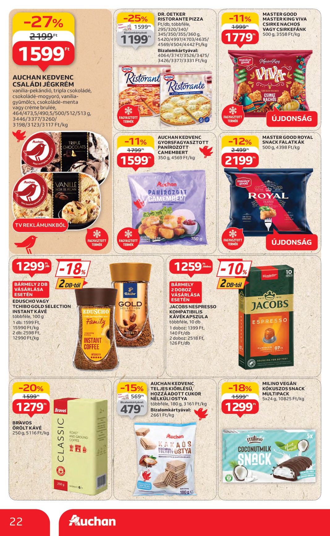 auchan - Auchan - Hipermarket akciós újság, érvényes 06.26. - 07.02. - page: 22 auchan - Auchan - Hipermarket akciós újság, érvényes 06.26. - 07.02. - page: 22