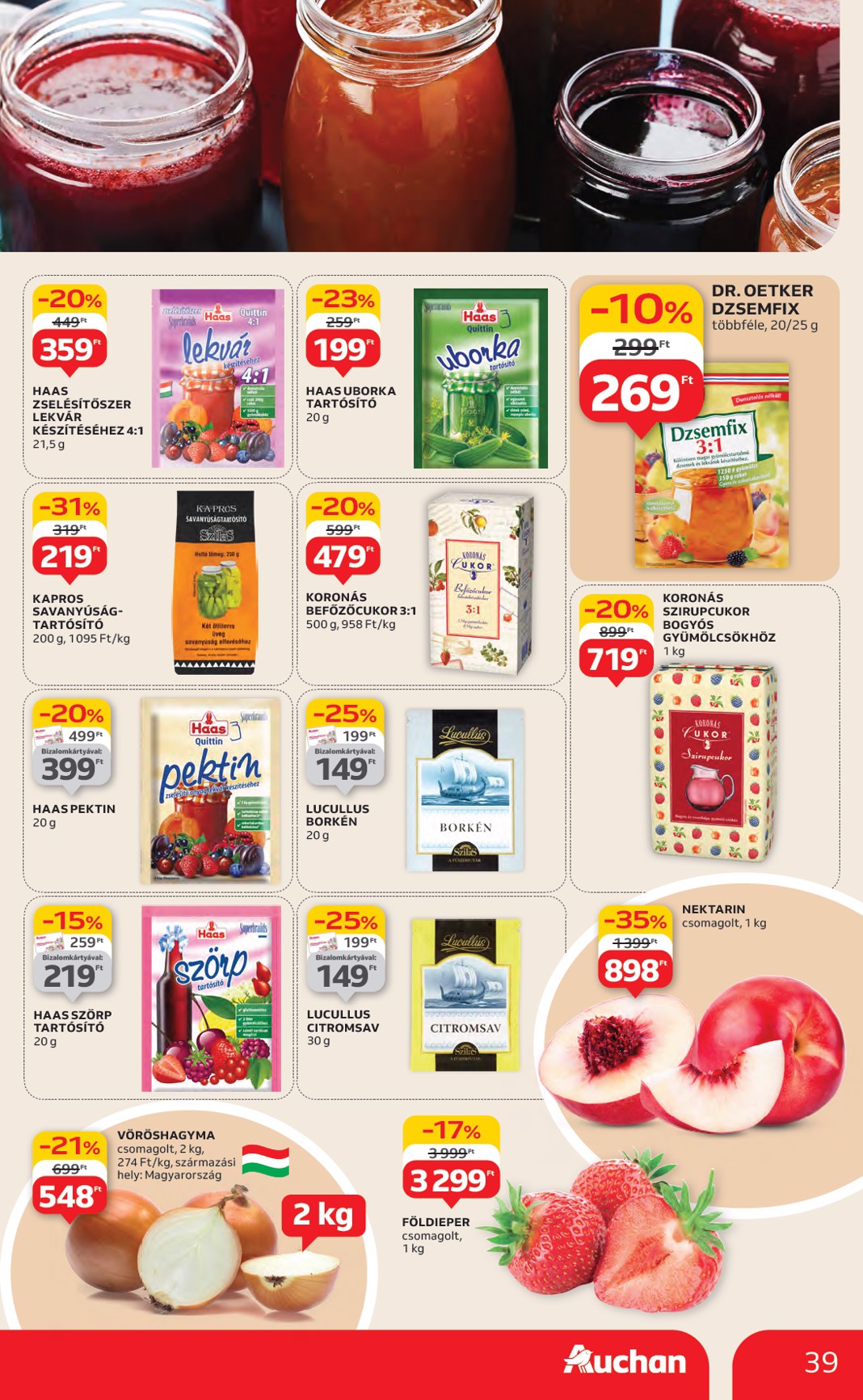 auchan - Auchan - Hipermarket akciós újság, érvényes 06.26. - 07.02. - page: 39 auchan - Auchan - Hipermarket akciós újság, érvényes 06.26. - 07.02. - page: 39