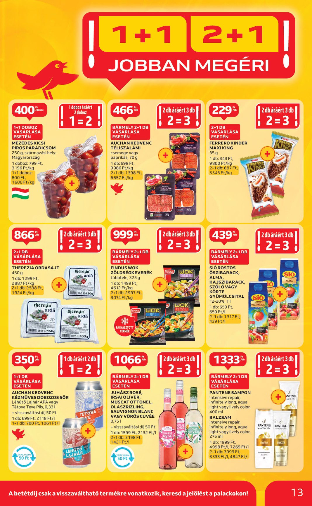 auchan - Auchan - Hipermarket akciós újság, érvényes 06.26. - 07.02. - page: 13 auchan - Auchan - Hipermarket akciós újság, érvényes 06.26. - 07.02. - page: 13