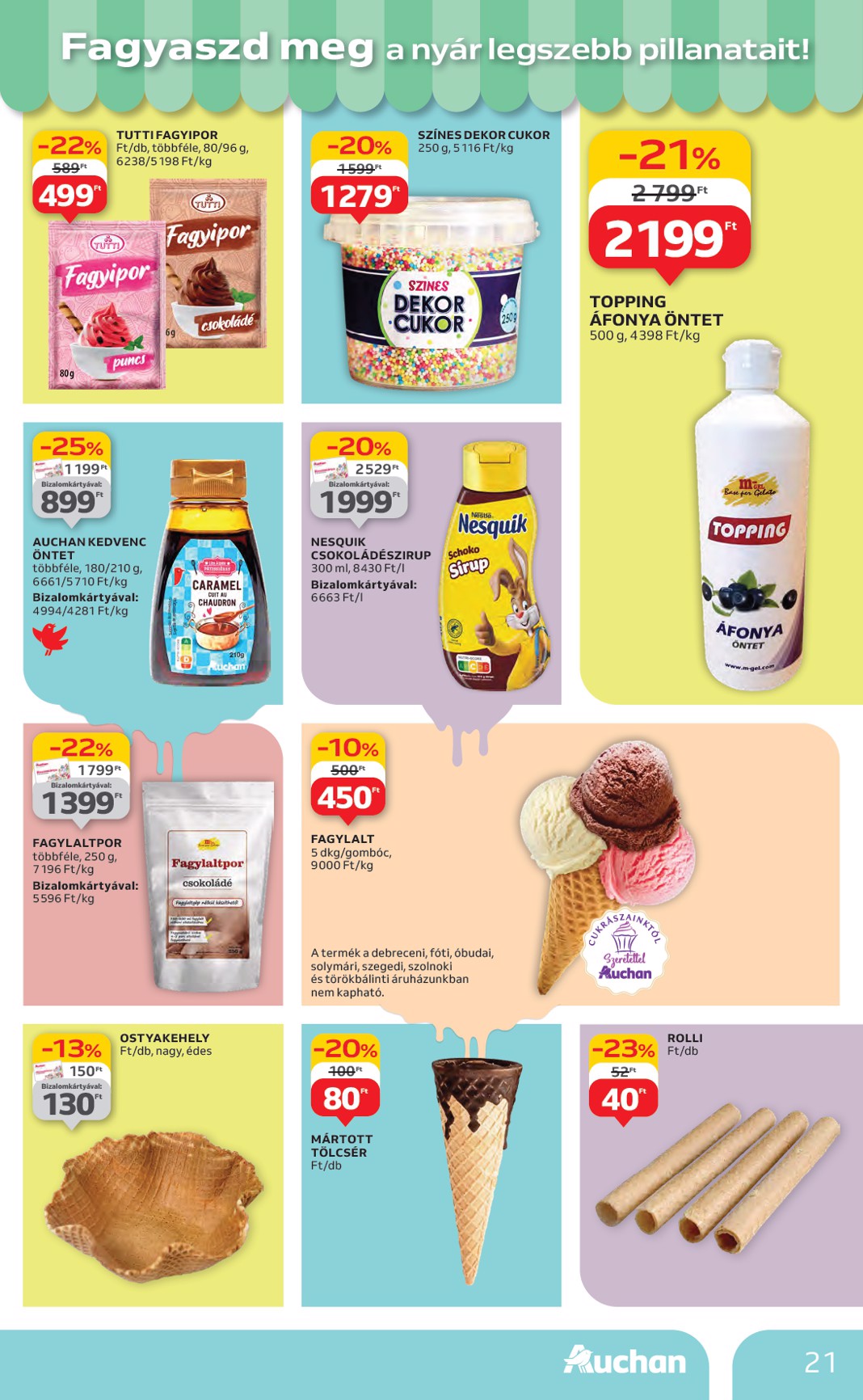 auchan - Auchan - Hipermarket akciós újság, érvényes 06.26. - 07.02. - page: 21 auchan - Auchan - Hipermarket akciós újság, érvényes 06.26. - 07.02. - page: 21
