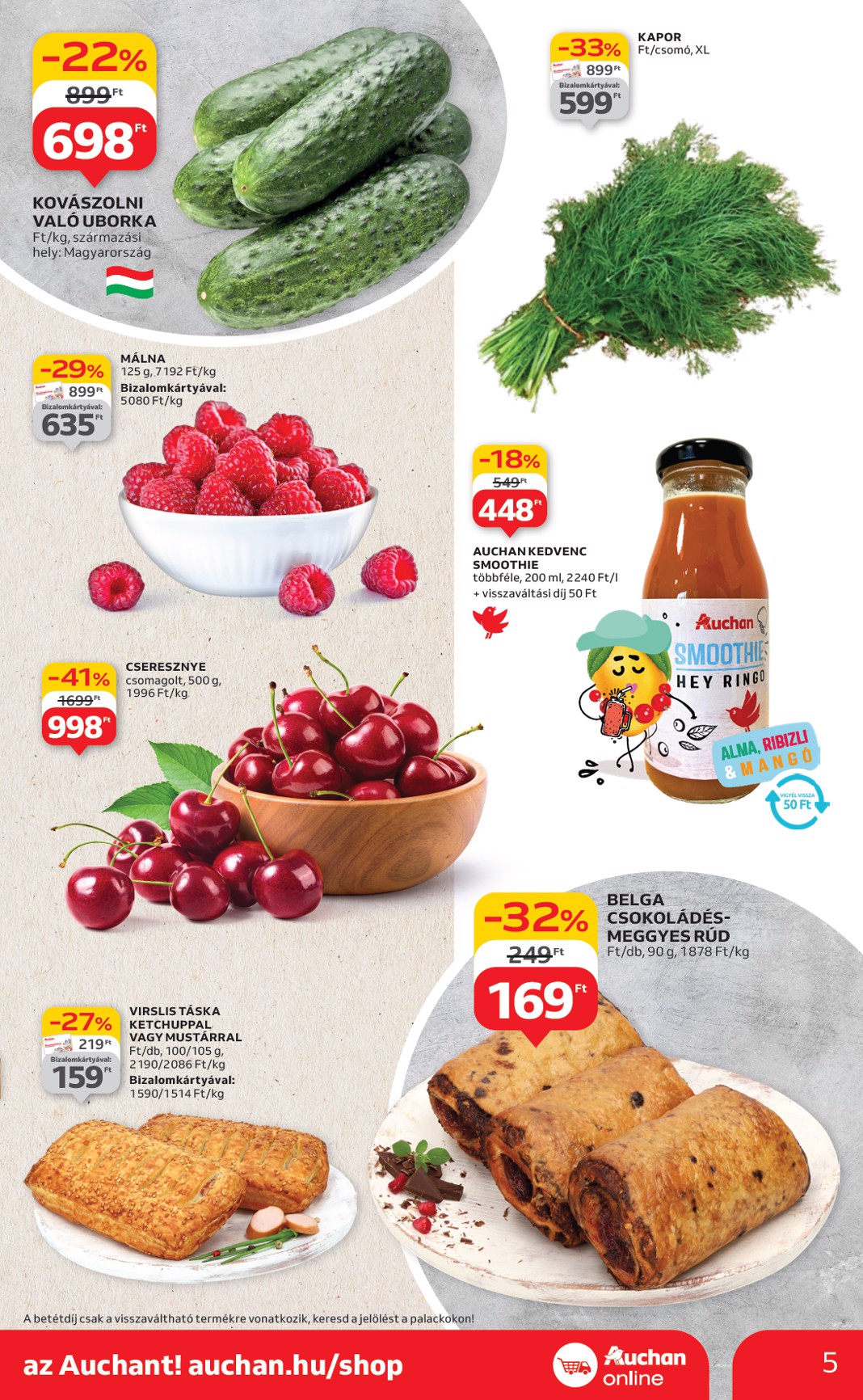 auchan - Auchan - Szupermarket akciós újság, érvényes 06.26. - 07.02. - page: 5