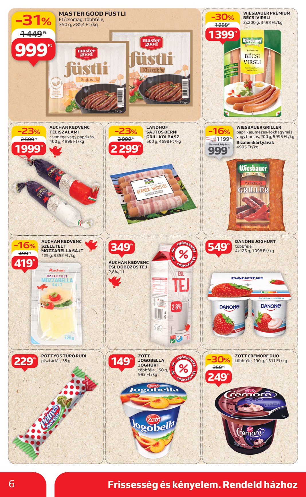 auchan - Auchan - Szupermarket akciós újság, érvényes 06.26. - 07.02. - page: 6