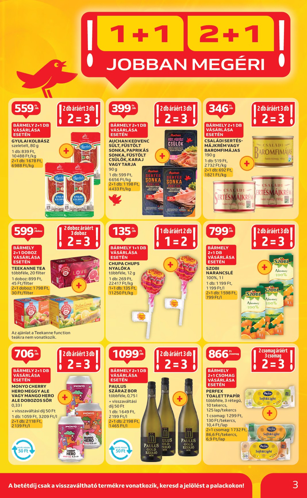 auchan - Auchan Hipermarket akciós újság, érvényes 07.03. - 07.09. - page: 3 auchan - Auchan Hipermarket akciós újság, érvényes 07.03. - 07.09. - page: 3