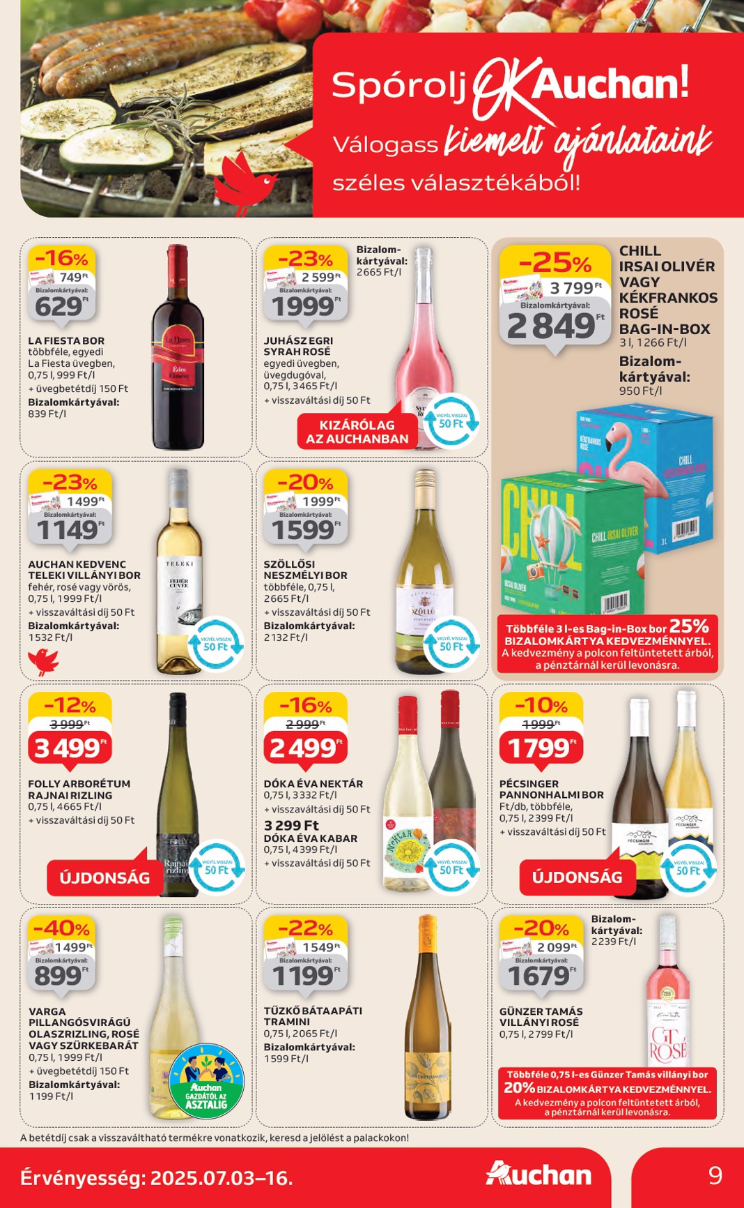 auchan - Auchan Hipermarket akciós újság, érvényes 07.03. - 07.09. - page: 9 auchan - Auchan Hipermarket akciós újság, érvényes 07.03. - 07.09. - page: 9