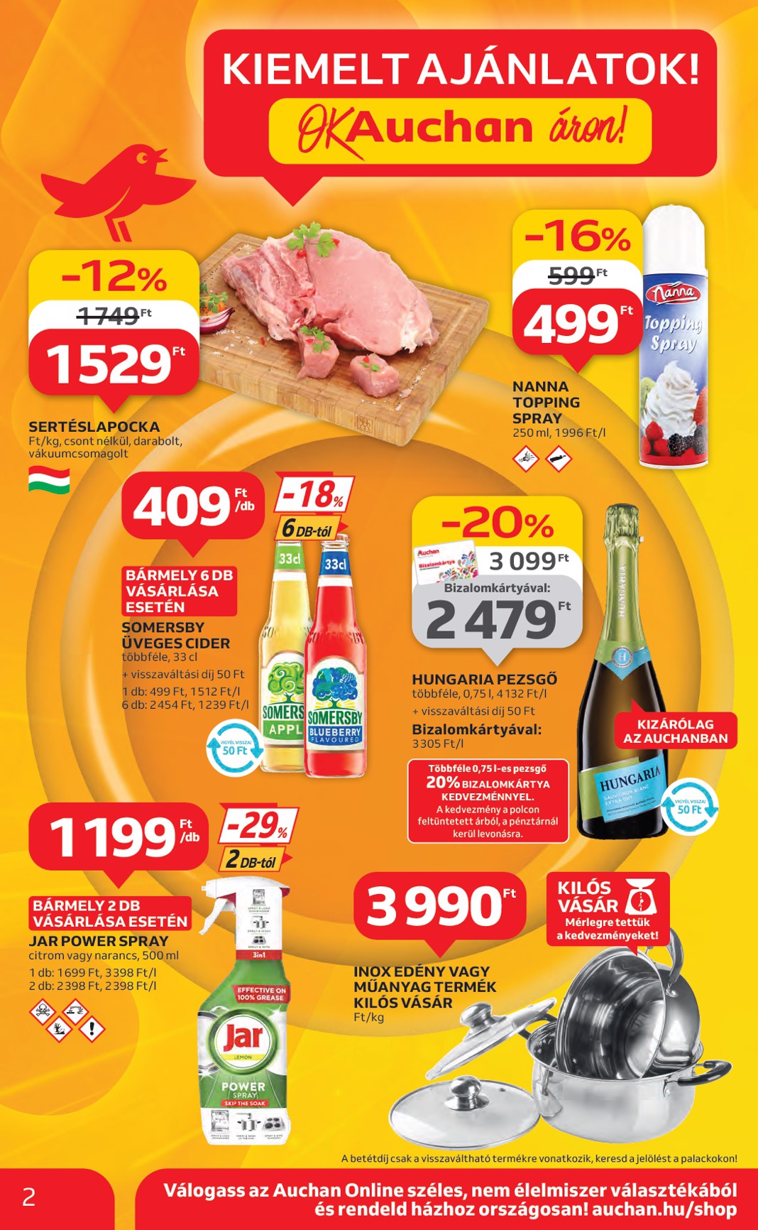 auchan - Auchan Hipermarket akciós újság, érvényes 07.03. - 07.09. - page: 2 auchan - Auchan Hipermarket akciós újság, érvényes 07.03. - 07.09. - page: 2