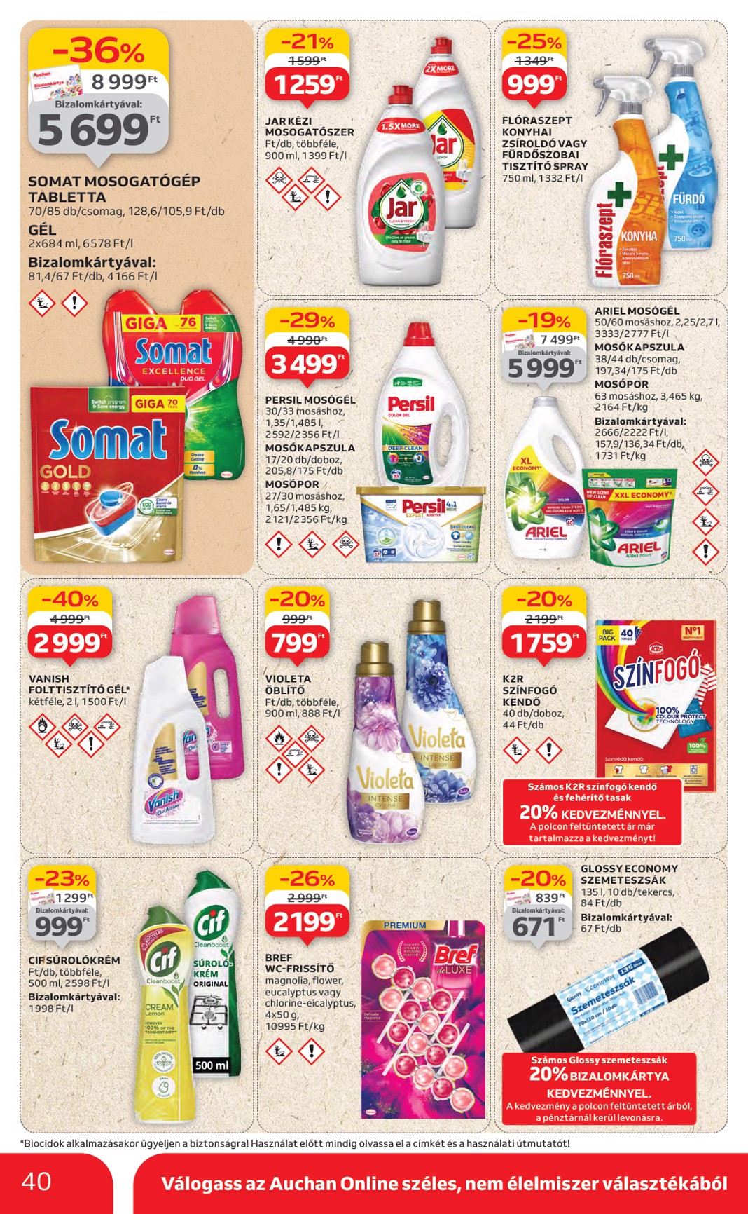 auchan - Auchan Hipermarket akciós újság, érvényes 07.03. - 07.09. - page: 40 auchan - Auchan Hipermarket akciós újság, érvényes 07.03. - 07.09. - page: 40