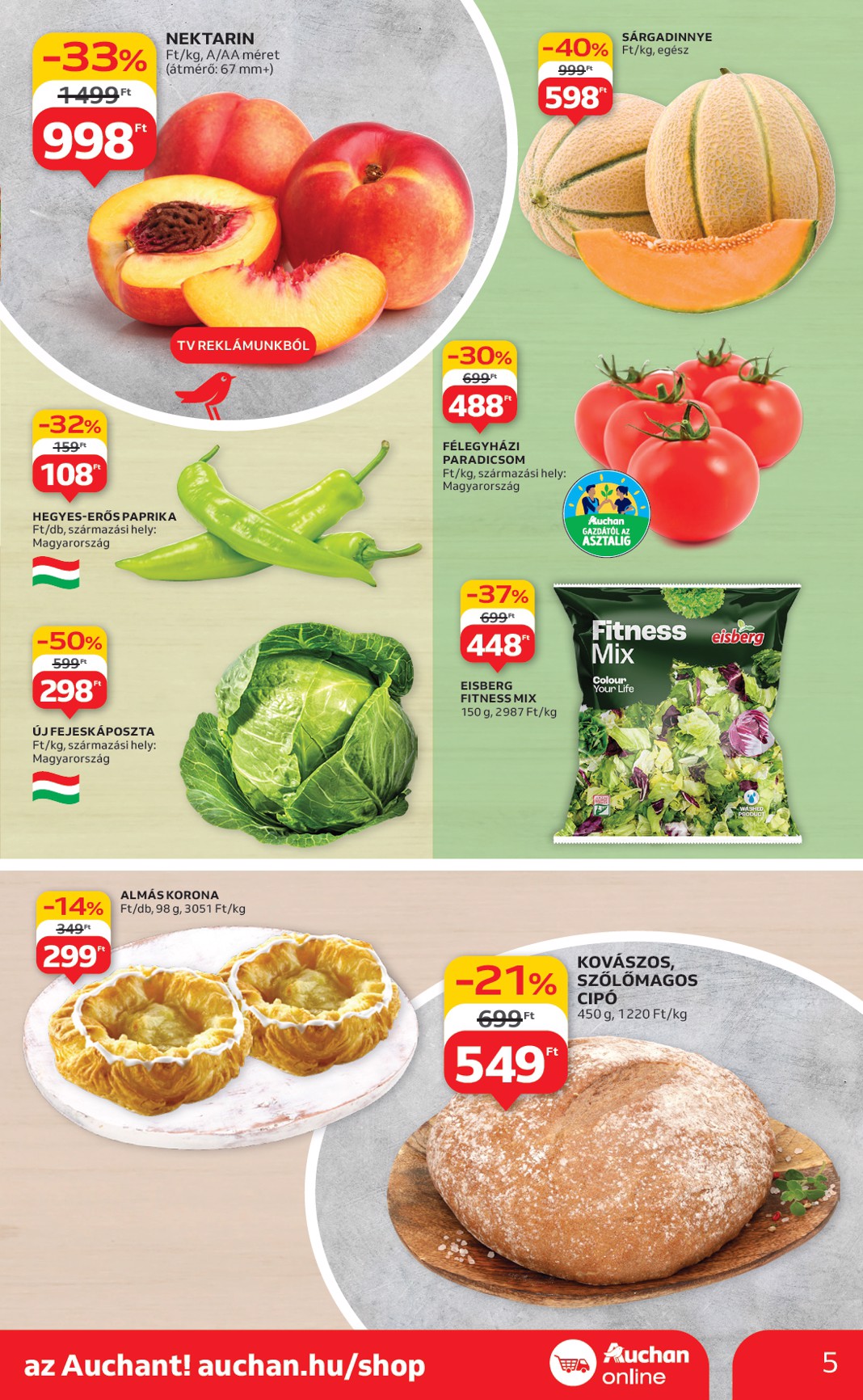 auchan - Auchan - Heti Szupermarket ajánlataink akciós újság, érvényes 07.03. - 07.09. - page: 5