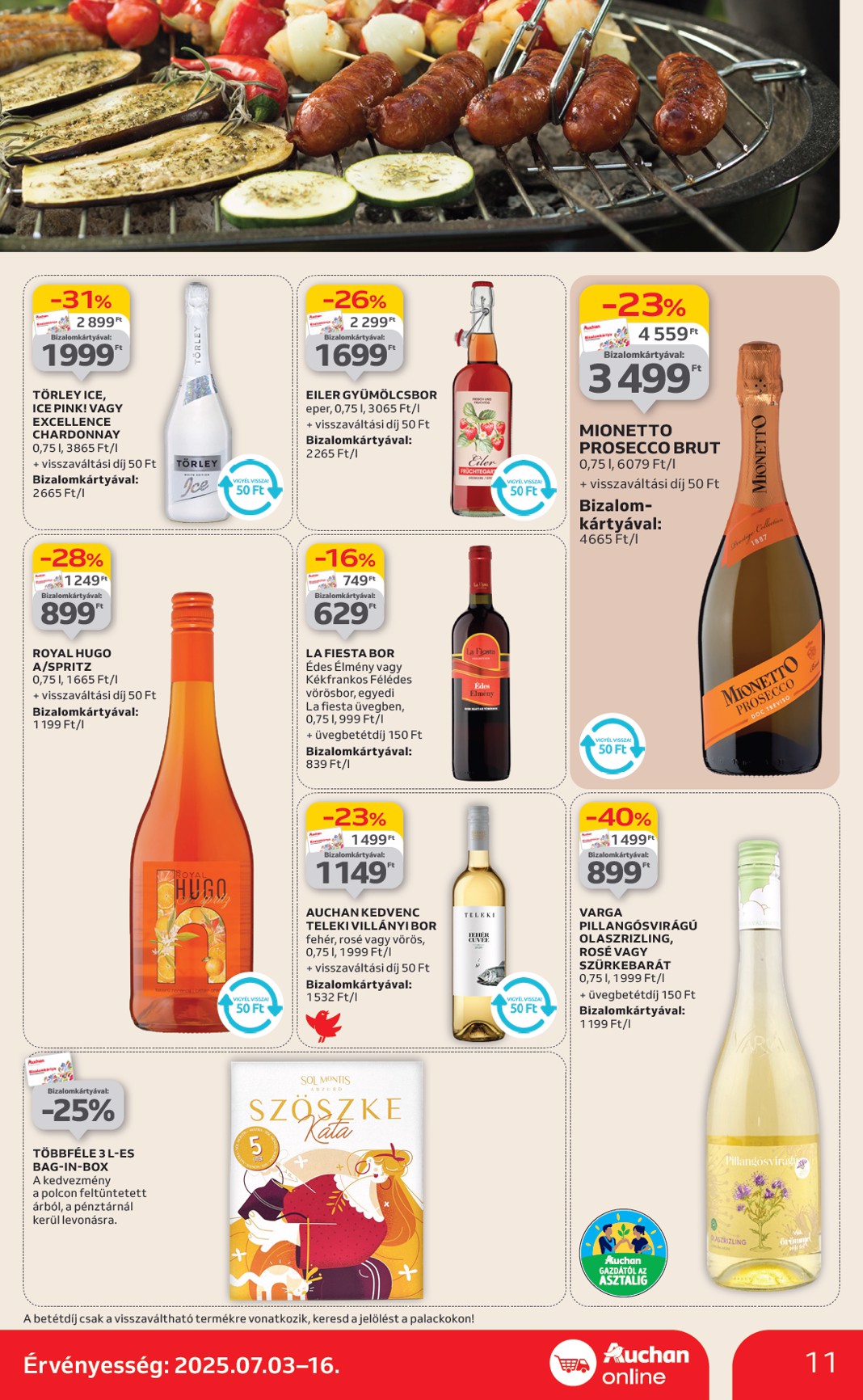 auchan - Auchan - Heti Szupermarket ajánlataink akciós újság, érvényes 07.03. - 07.09. - page: 11