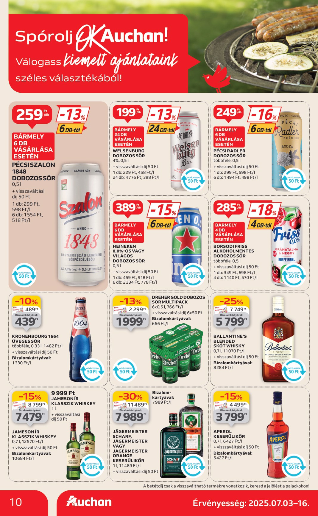 auchan - Auchan - Heti Szupermarket ajánlataink akciós újság, érvényes 07.03. - 07.09. - page: 10