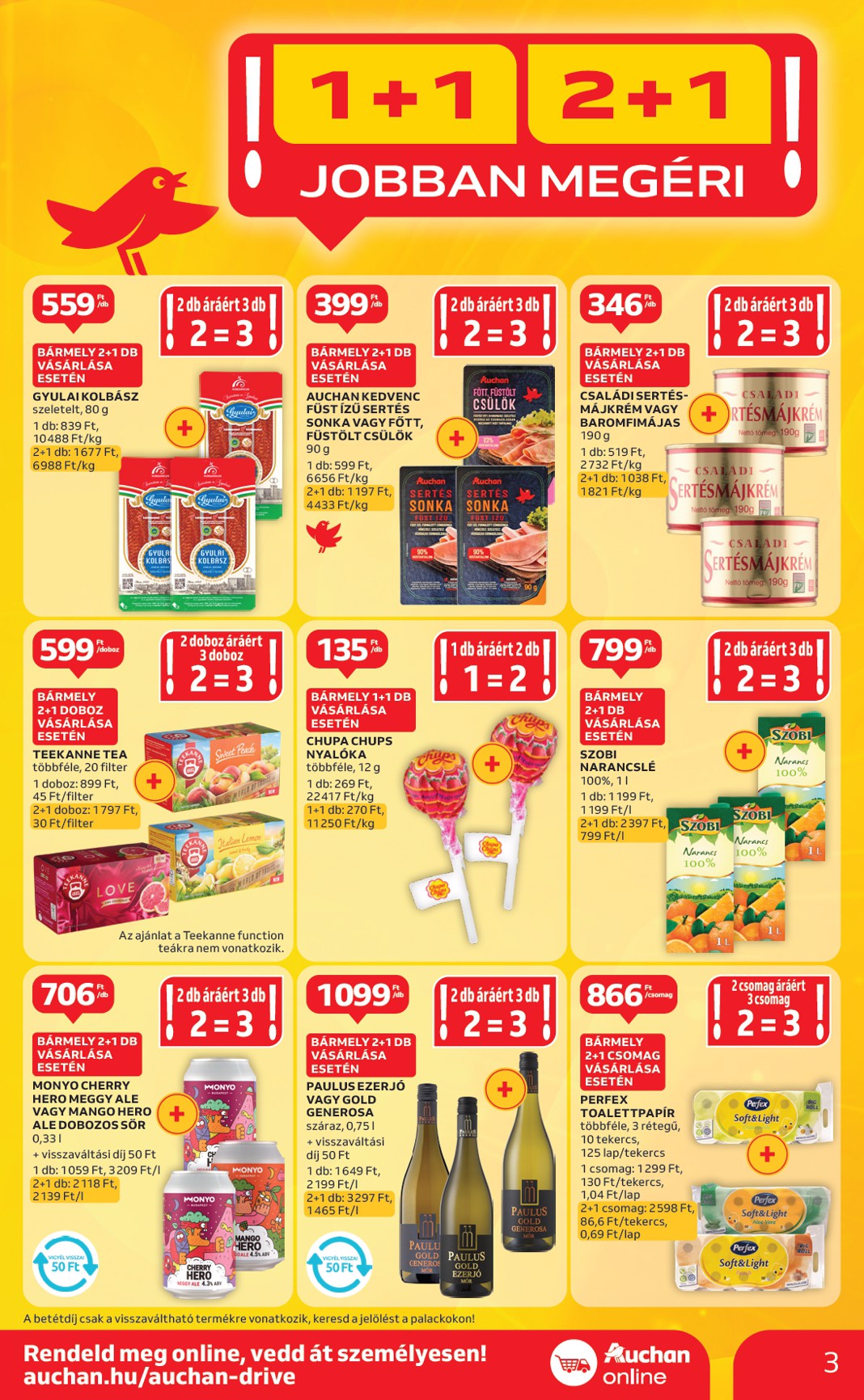 auchan - Auchan - Heti Szupermarket ajánlataink akciós újság, érvényes 07.03. - 07.09. - page: 3