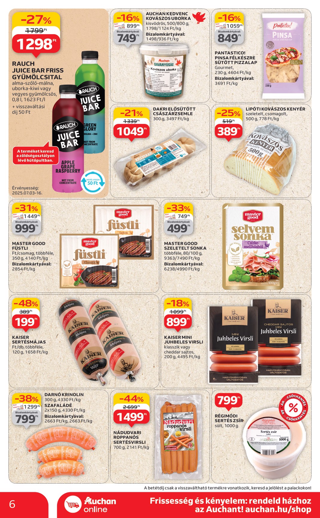 auchan - Auchan - Heti Szupermarket ajánlataink akciós újság, érvényes 07.03. - 07.09. - page: 6