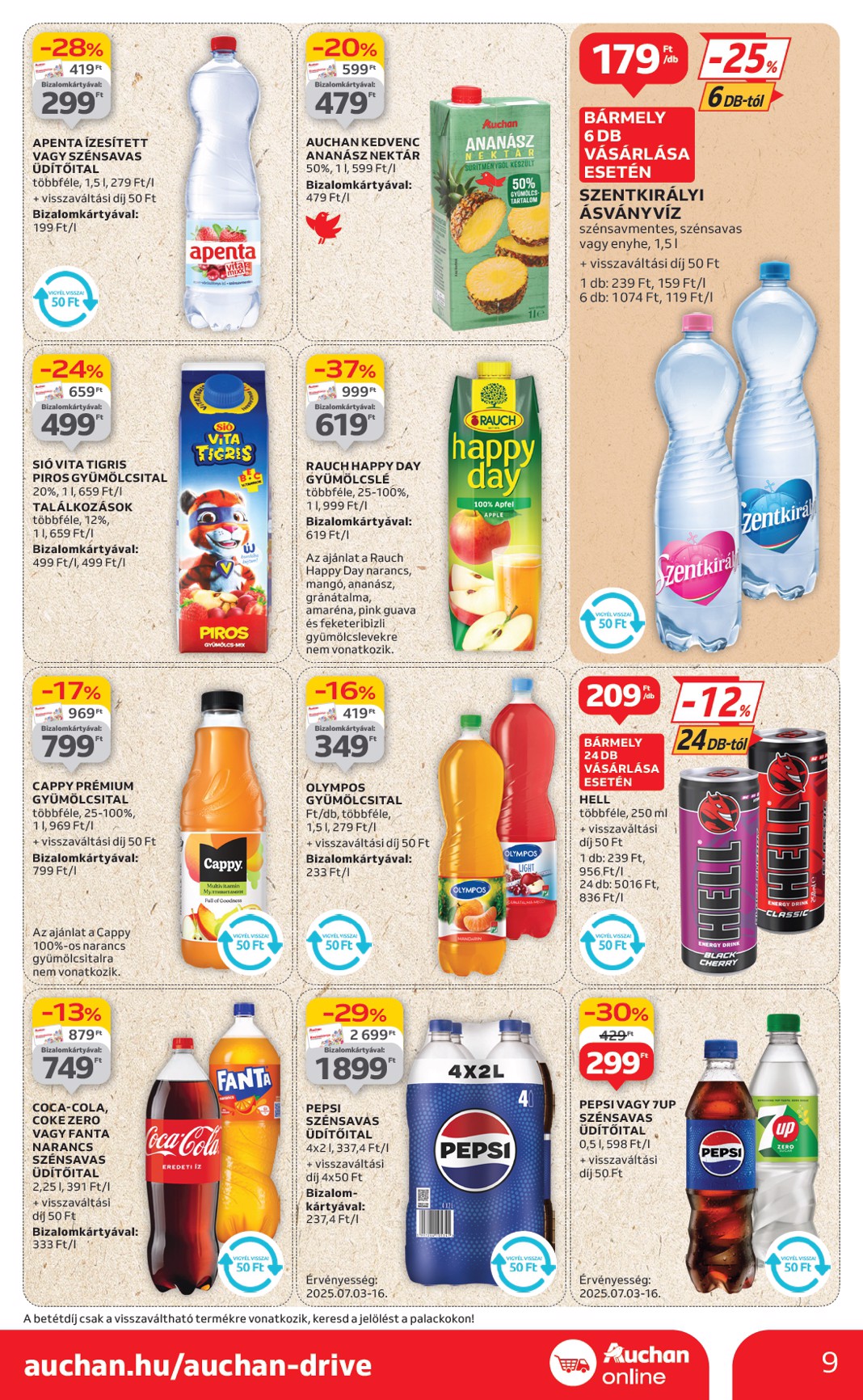 auchan - Auchan - Heti Szupermarket ajánlataink akciós újság, érvényes 07.03. - 07.09. - page: 9
