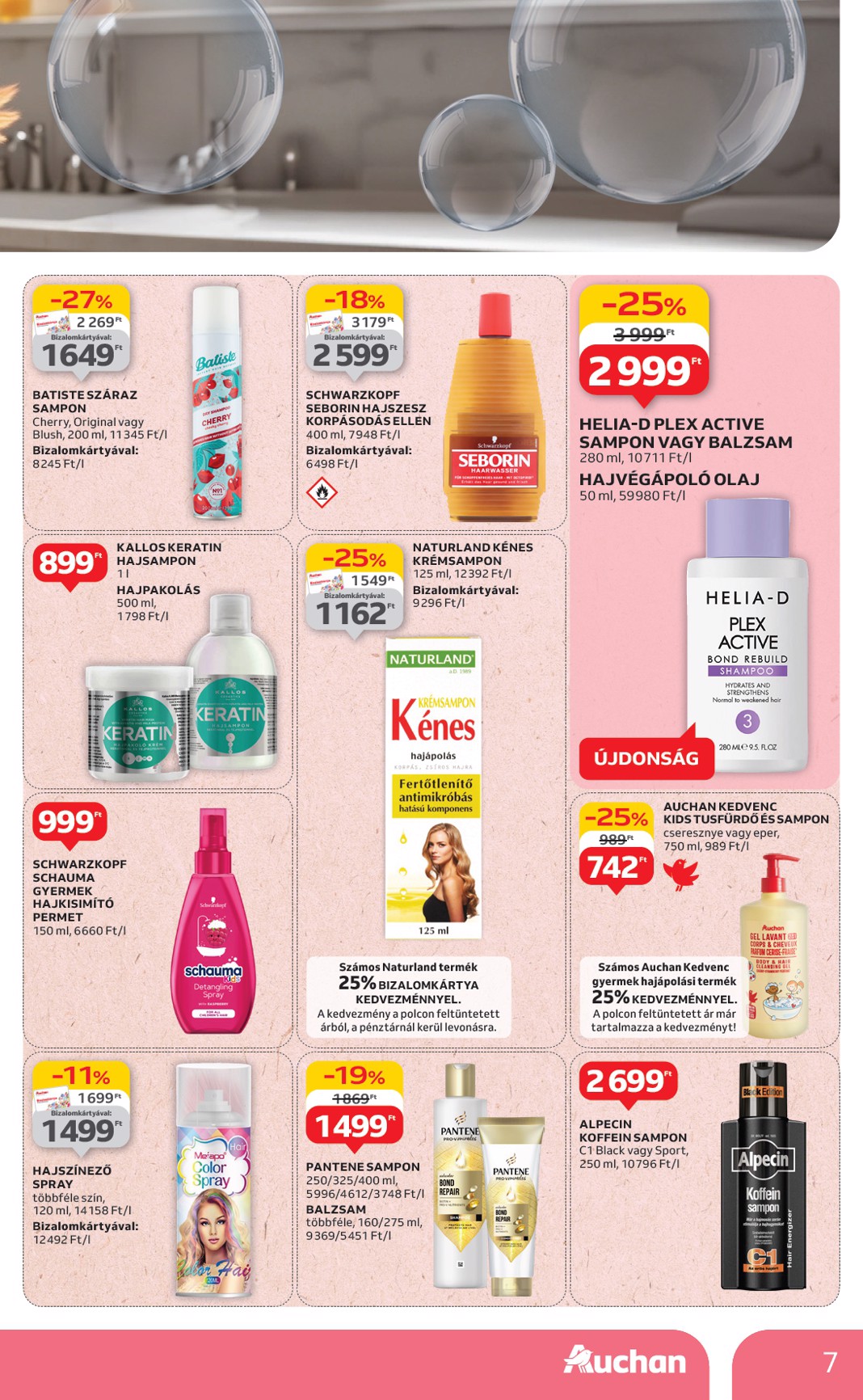 auchan - Auchan Hipermarket - Szépség ápolás és elektronikai ajánlataink akciós újság, érvényes 07.03. - 07.16. - page: 7