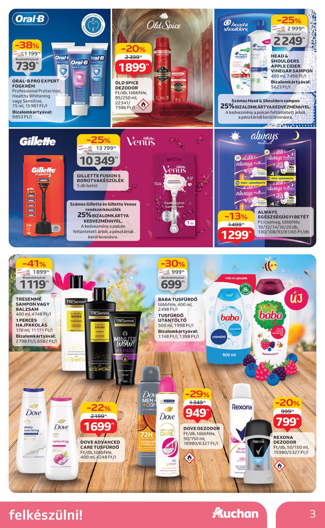 auchan - Auchan Hipermarket - Szépség ápolás és elektronikai ajánlataink akciós újság, érvényes 07.03. - 07.16. - page: 3