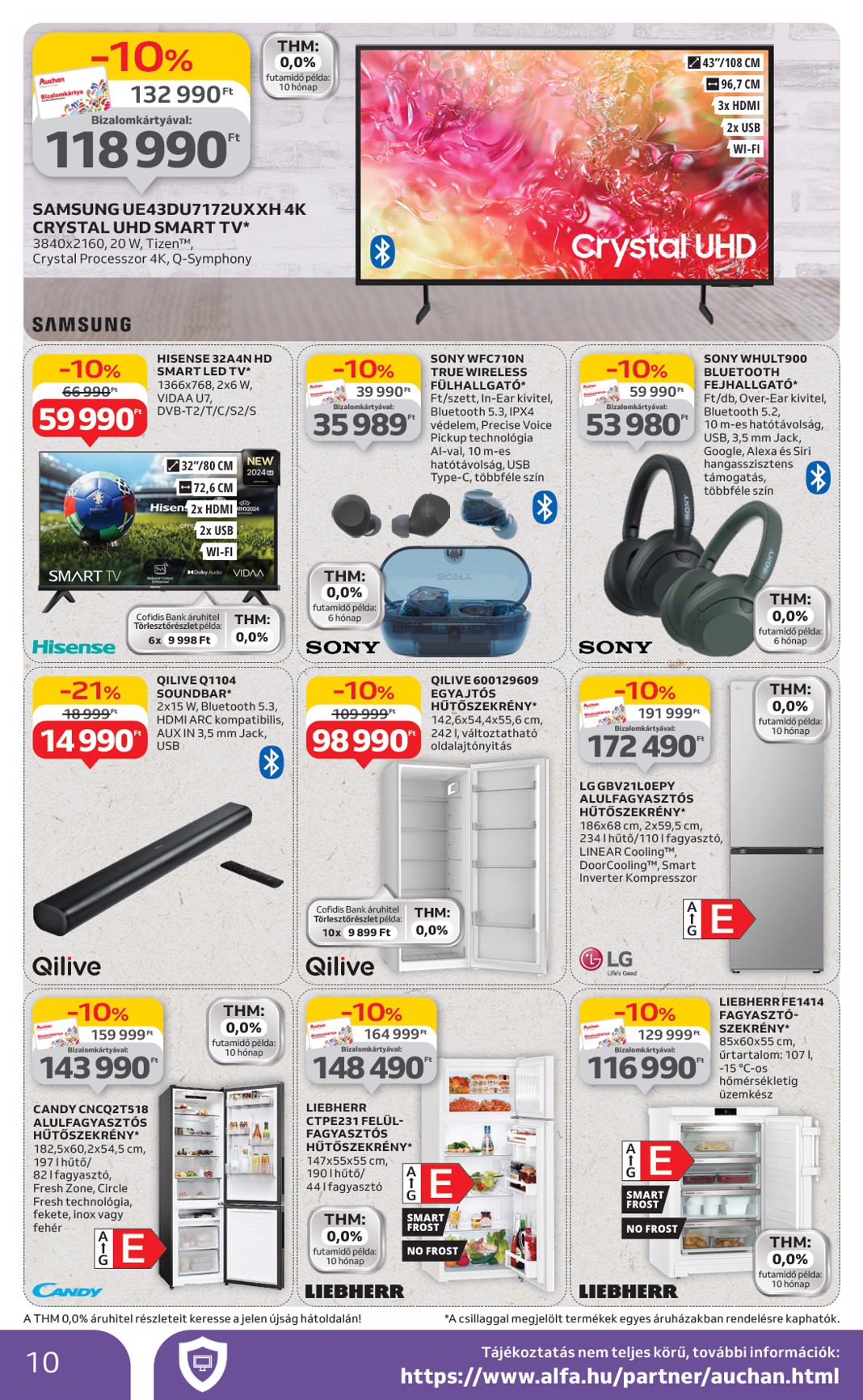 auchan - Auchan Hipermarket - Szépség ápolás és elektronikai ajánlataink akciós újság, érvényes 07.03. - 07.16. - page: 10