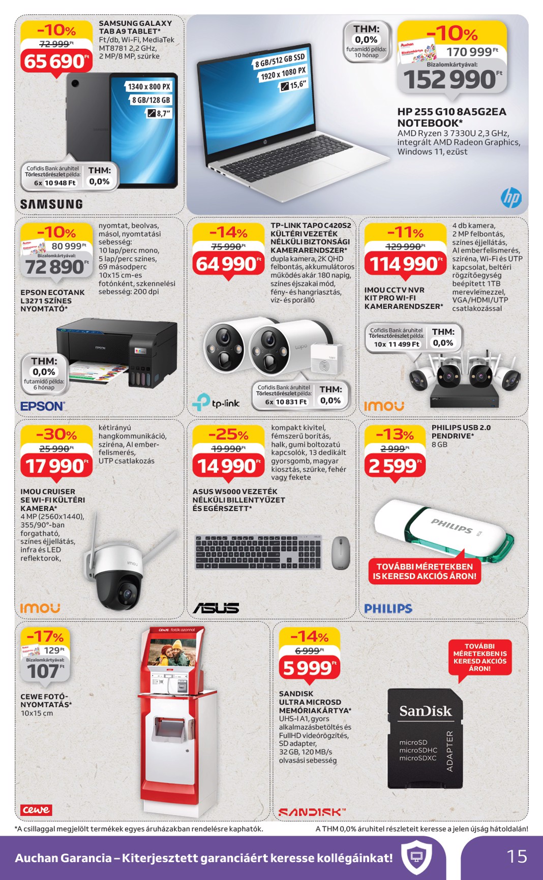 auchan - Auchan Hipermarket - Szépség ápolás és elektronikai ajánlataink akciós újság, érvényes 07.03. - 07.16. - page: 15