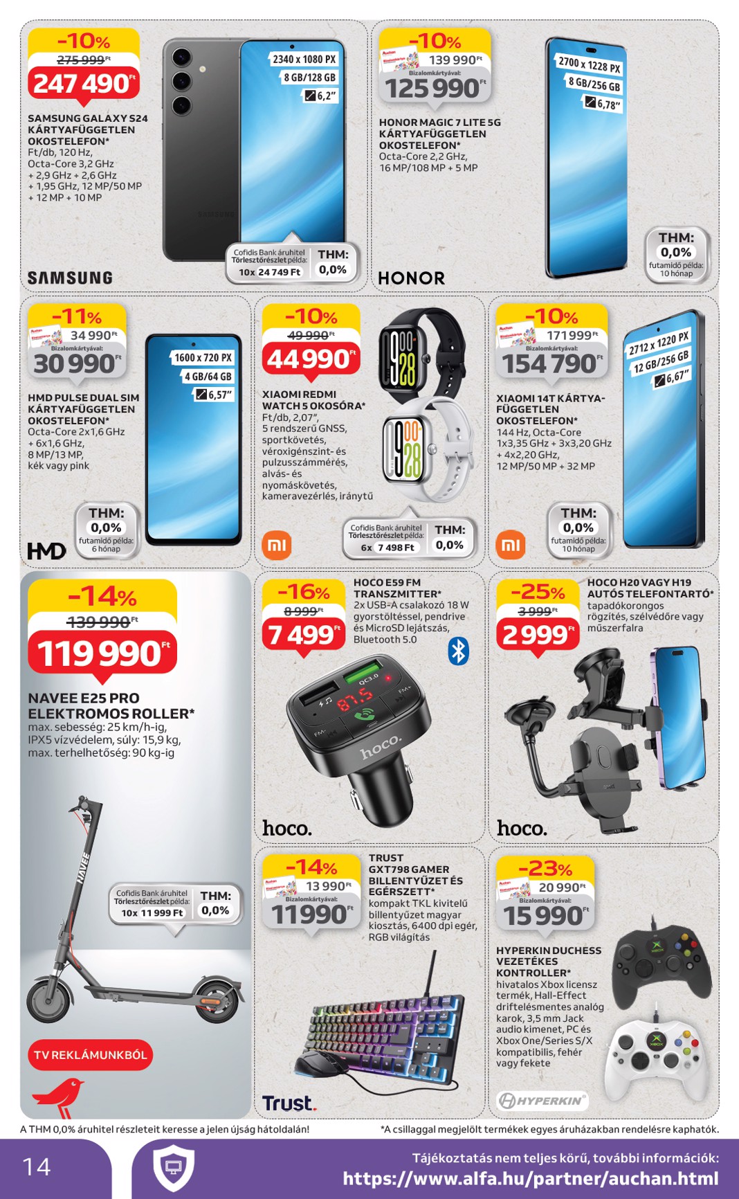 auchan - Auchan Hipermarket - Szépség ápolás és elektronikai ajánlataink akciós újság, érvényes 07.03. - 07.16. - page: 14