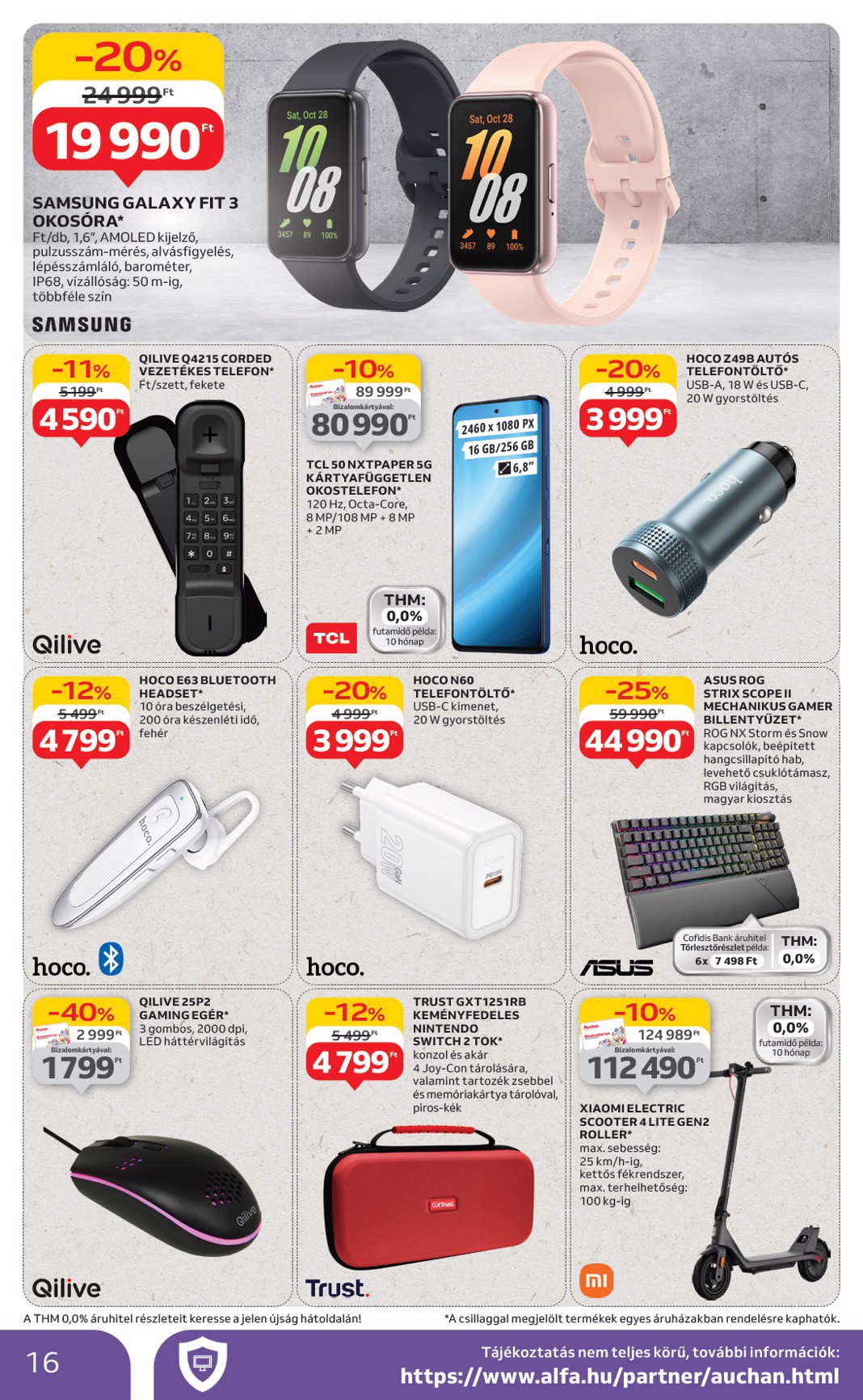 auchan - Auchan Hipermarket - Szépség ápolás és elektronikai ajánlataink akciós újság, érvényes 07.03. - 07.16. - page: 16