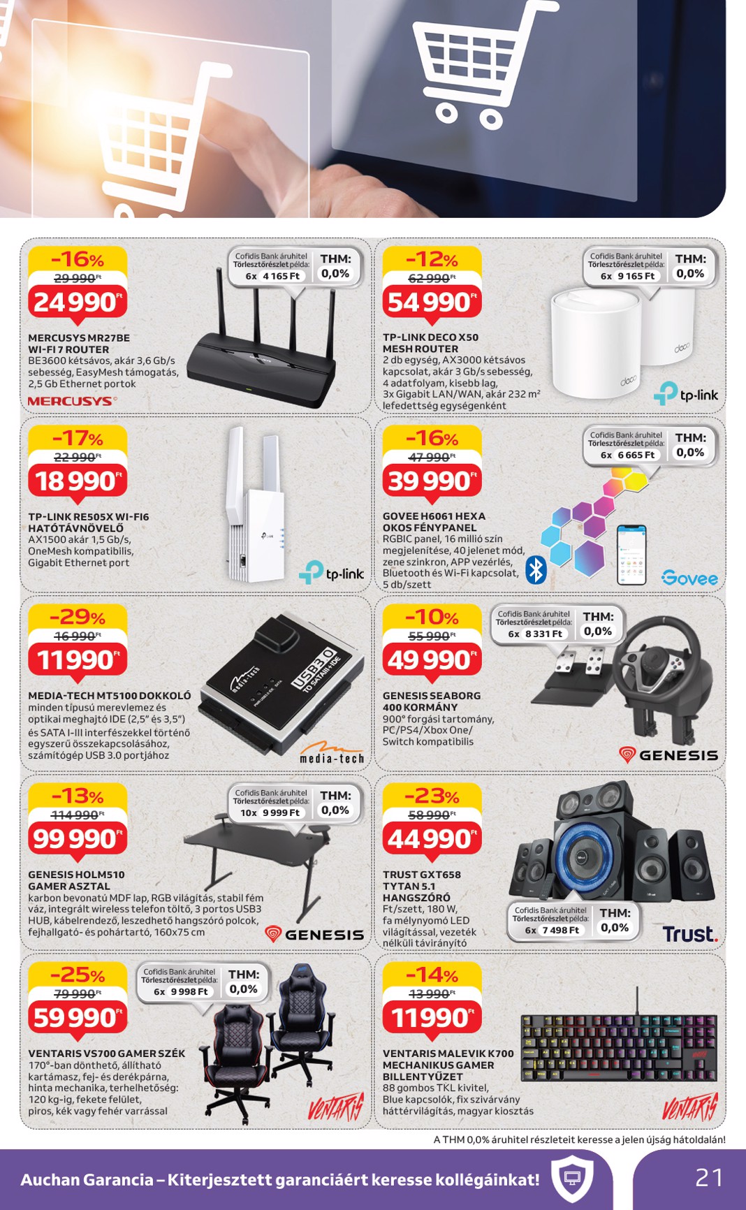 auchan - Auchan Hipermarket - Szépség ápolás és elektronikai ajánlataink akciós újság, érvényes 07.03. - 07.16. - page: 21