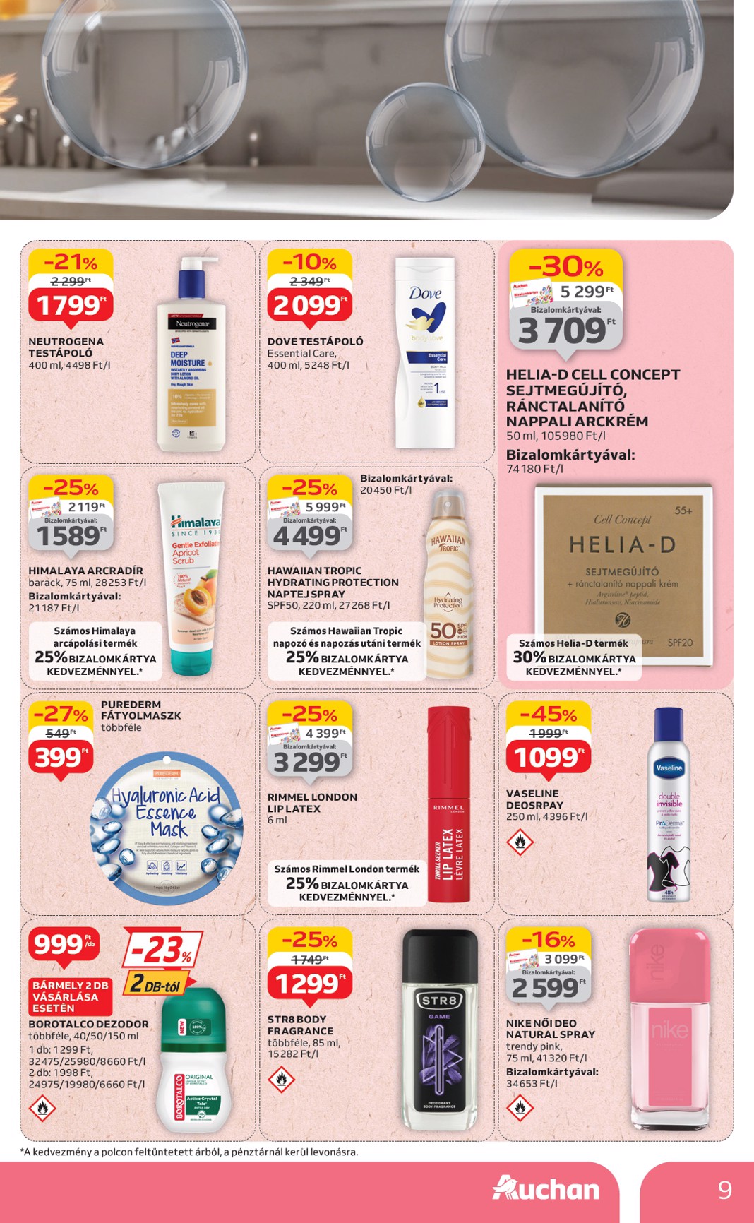 auchan - Auchan Hipermarket - Szépség ápolás és elektronikai ajánlataink akciós újság, érvényes 07.03. - 07.16. - page: 9
