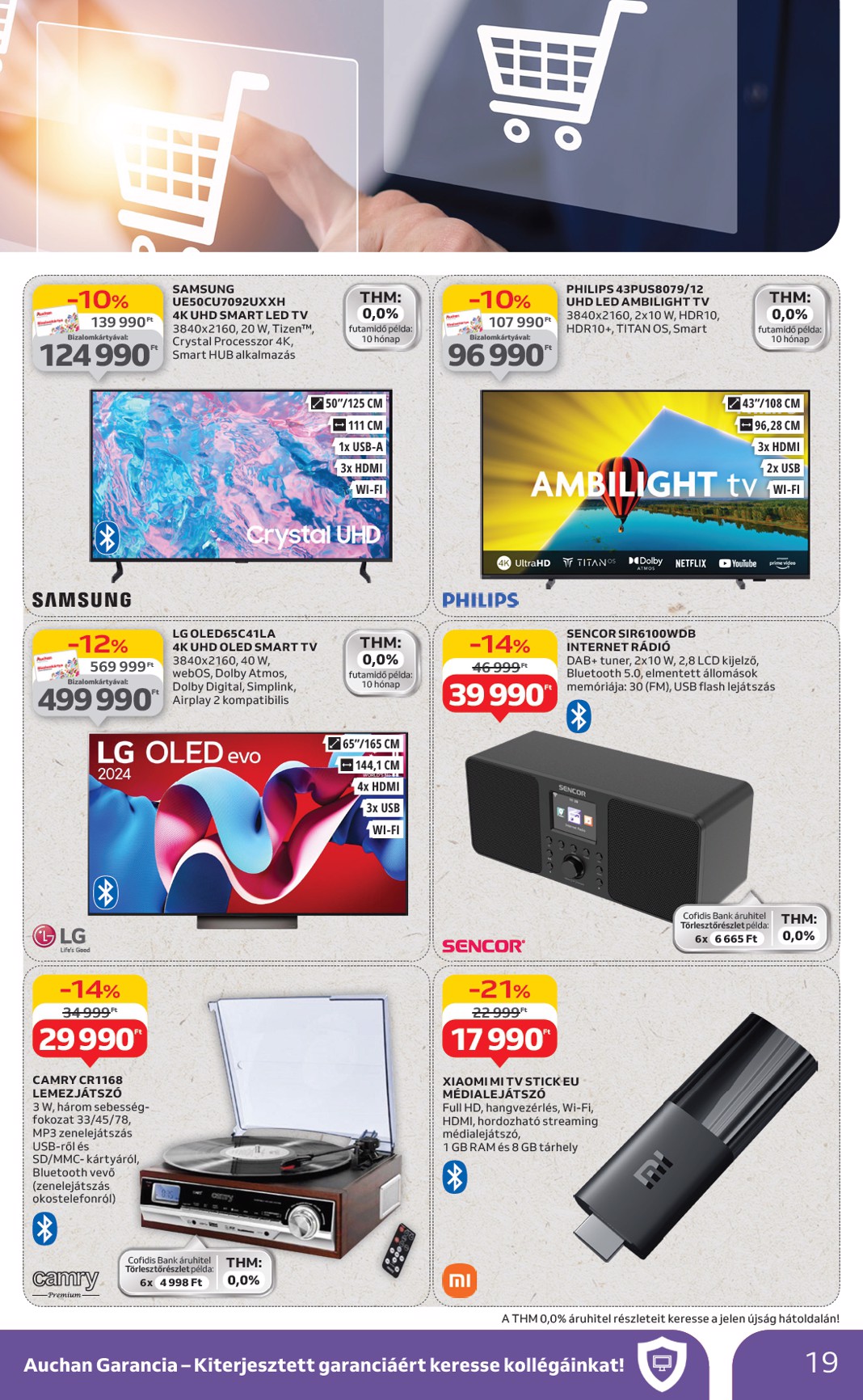 auchan - Auchan Hipermarket - Szépség ápolás és elektronikai ajánlataink akciós újság, érvényes 07.03. - 07.16. - page: 19