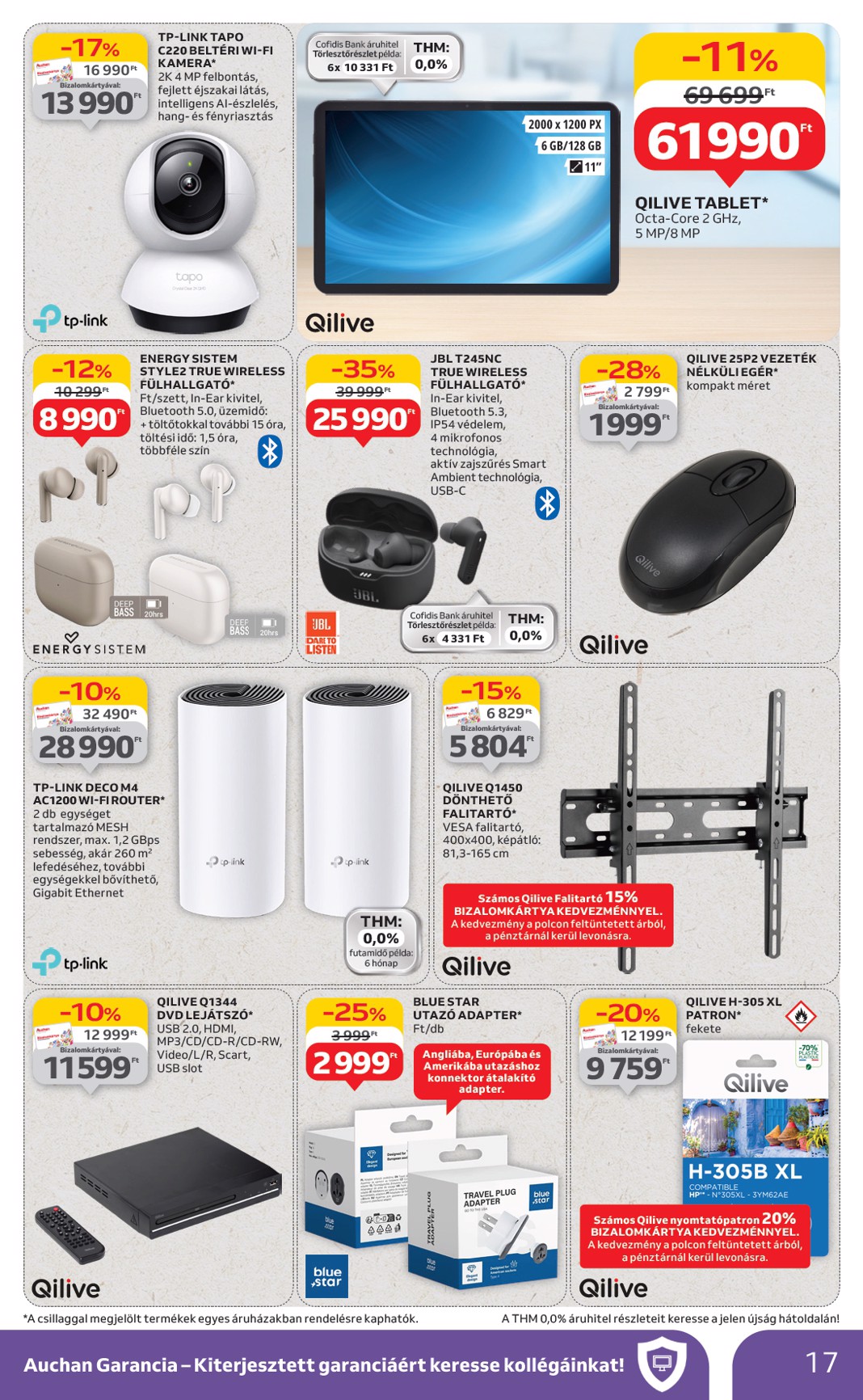 auchan - Auchan Hipermarket - Szépség ápolás és elektronikai ajánlataink akciós újság, érvényes 07.03. - 07.16. - page: 17