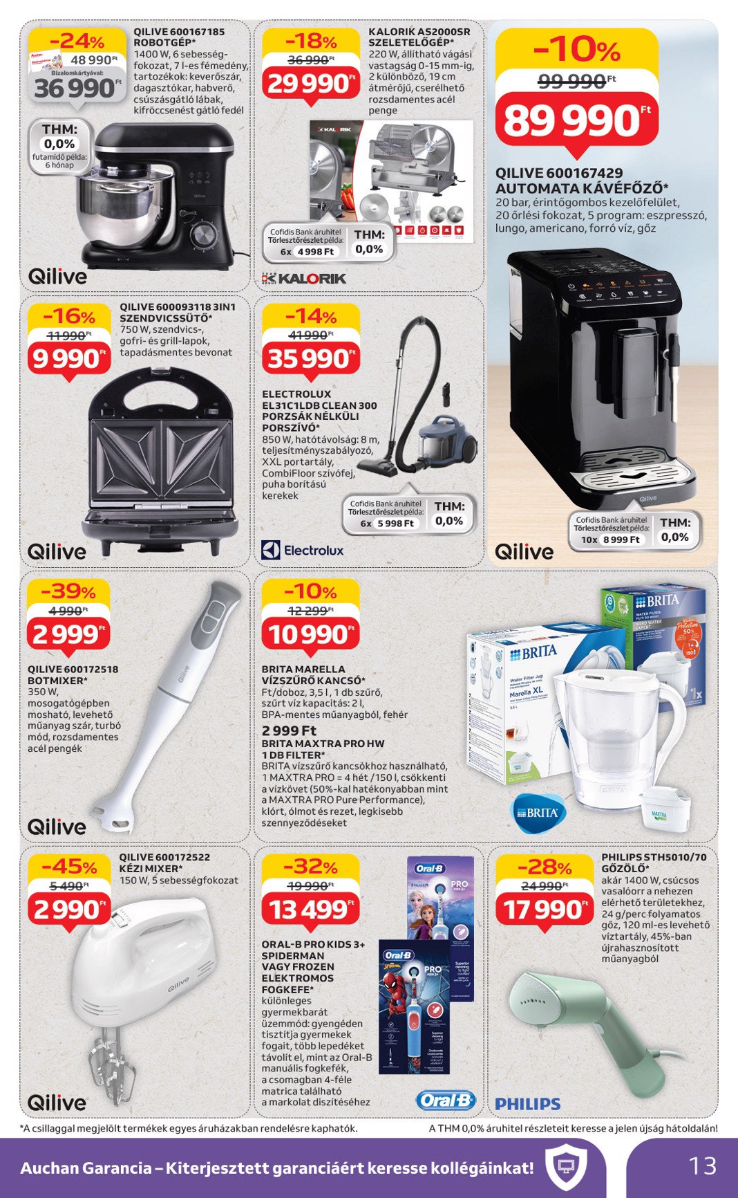 auchan - Auchan Hipermarket - Szépség ápolás és elektronikai ajánlataink akciós újság, érvényes 07.03. - 07.16. - page: 13
