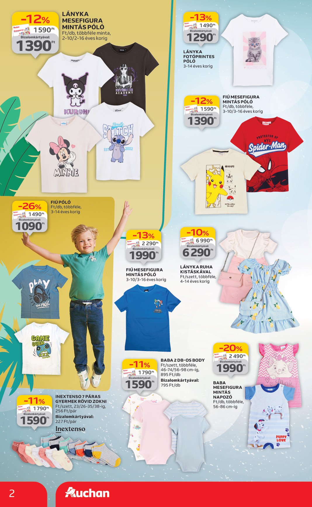 auchan - Auchan Hipermarket- Ruházati ajánlataink akciós újság, érvényes 07.03. - 07.30. - page: 2