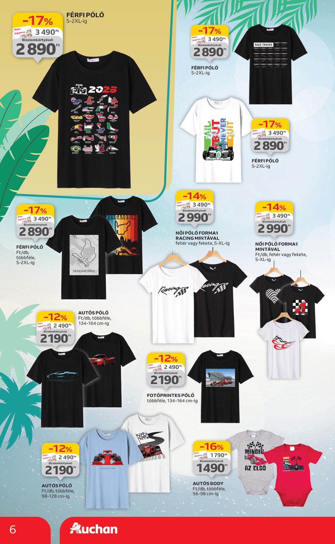 auchan - Auchan Hipermarket- Ruházati ajánlataink akciós újság, érvényes 07.03. - 07.30. - page: 6