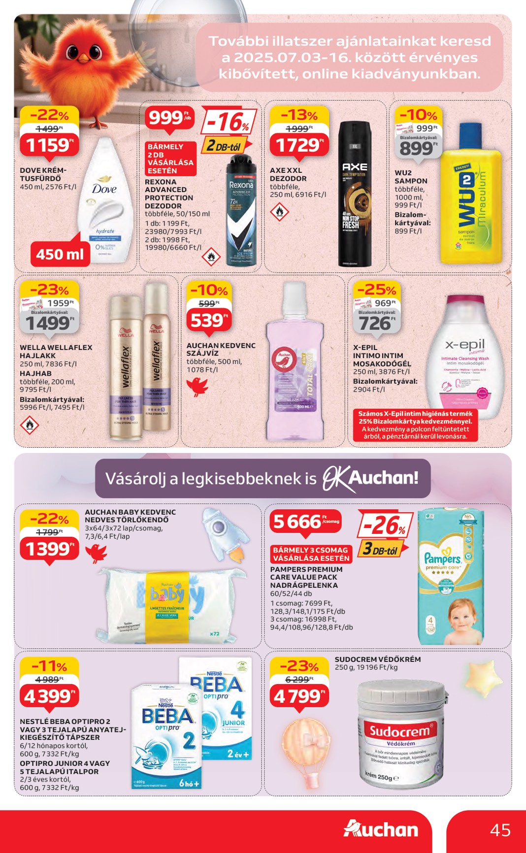 auchan - Auchan Hipermarket akciós újság, érvényes 07.10. - 07.16. - page: 45 auchan - Auchan Hipermarket akciós újság, érvényes 07.10. - 07.16. - page: 45