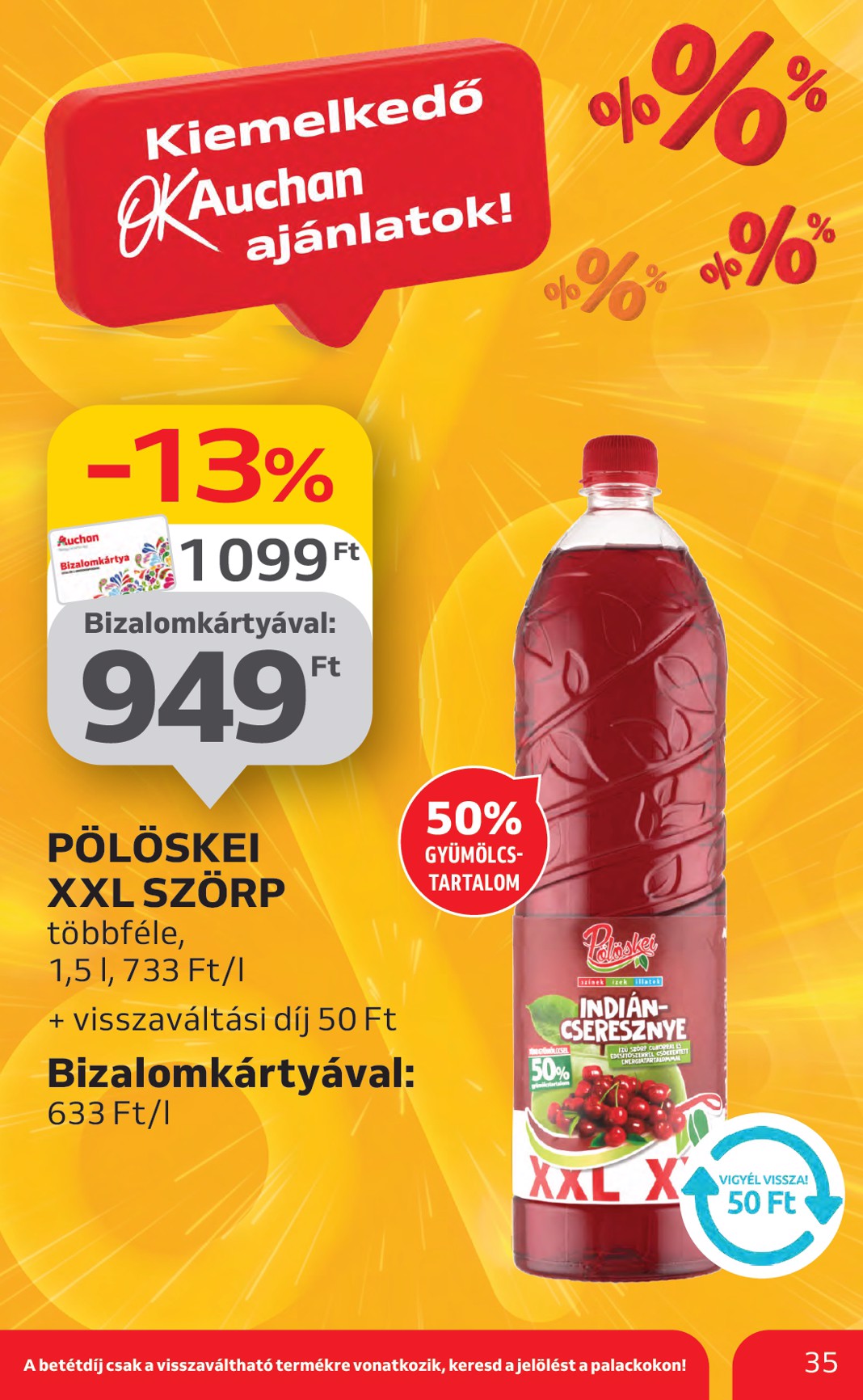 auchan - Auchan Hipermarket akciós újság, érvényes 07.10. - 07.16. - page: 35 auchan - Auchan Hipermarket akciós újság, érvényes 07.10. - 07.16. - page: 35