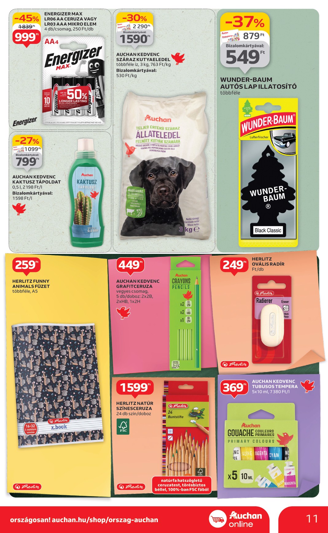 auchan - Auchan szupermarket akciós újság, érvényes 07.10. - 07.16. - page: 11