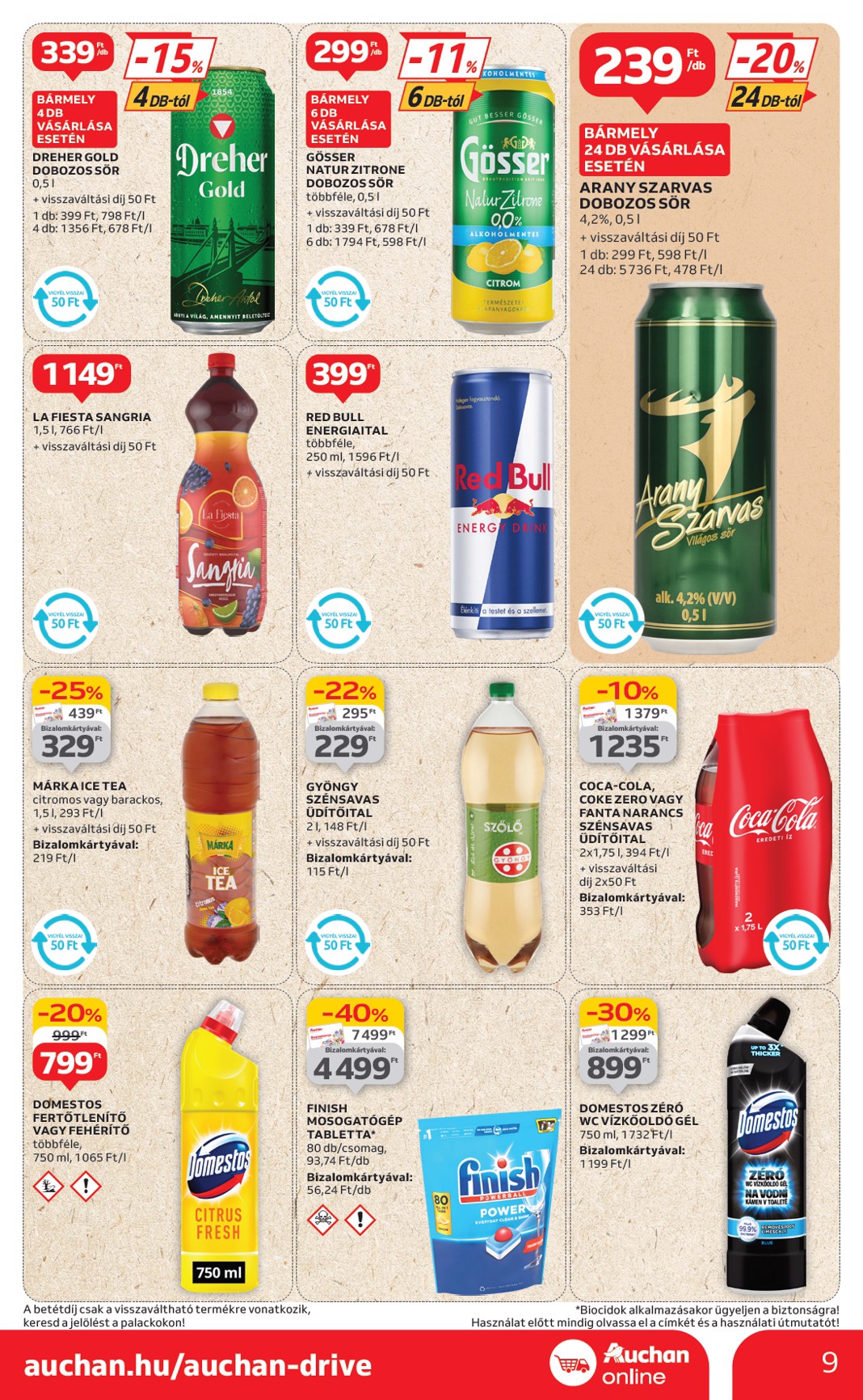 auchan - Auchan szupermarket akciós újság, érvényes 07.10. - 07.16. - page: 9