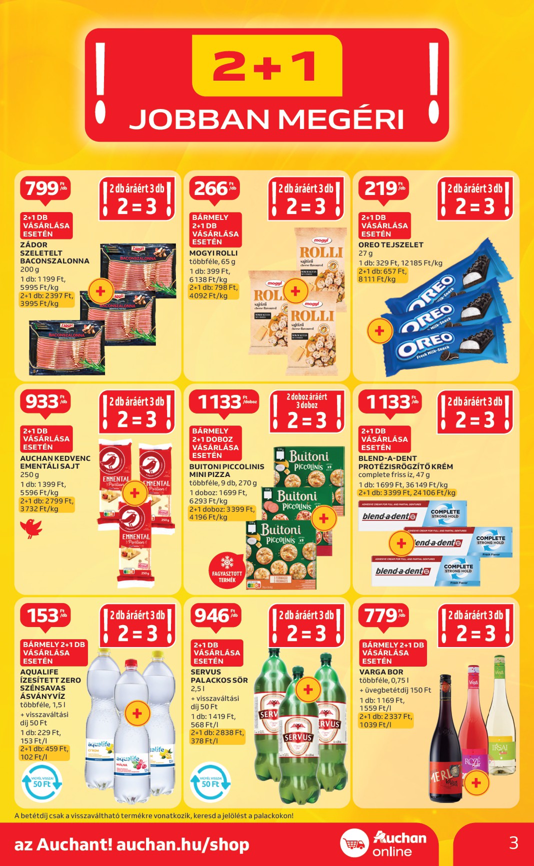 auchan - Auchan szupermarket akciós újság, érvényes 07.10. - 07.16. - page: 3